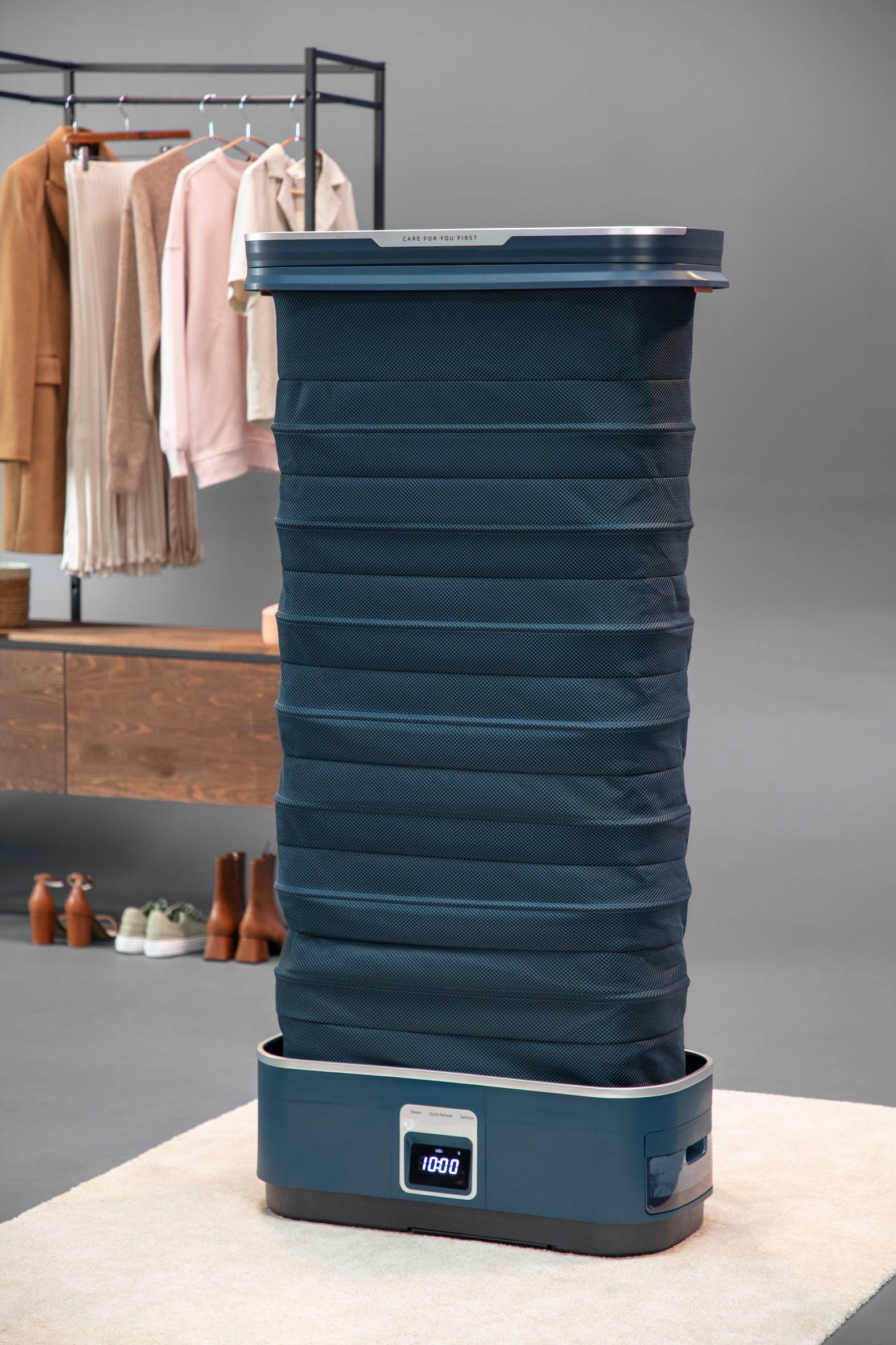 Automatyczna szafa do prasowania, Tefal Care For You First, dezynfekcja, delikatna