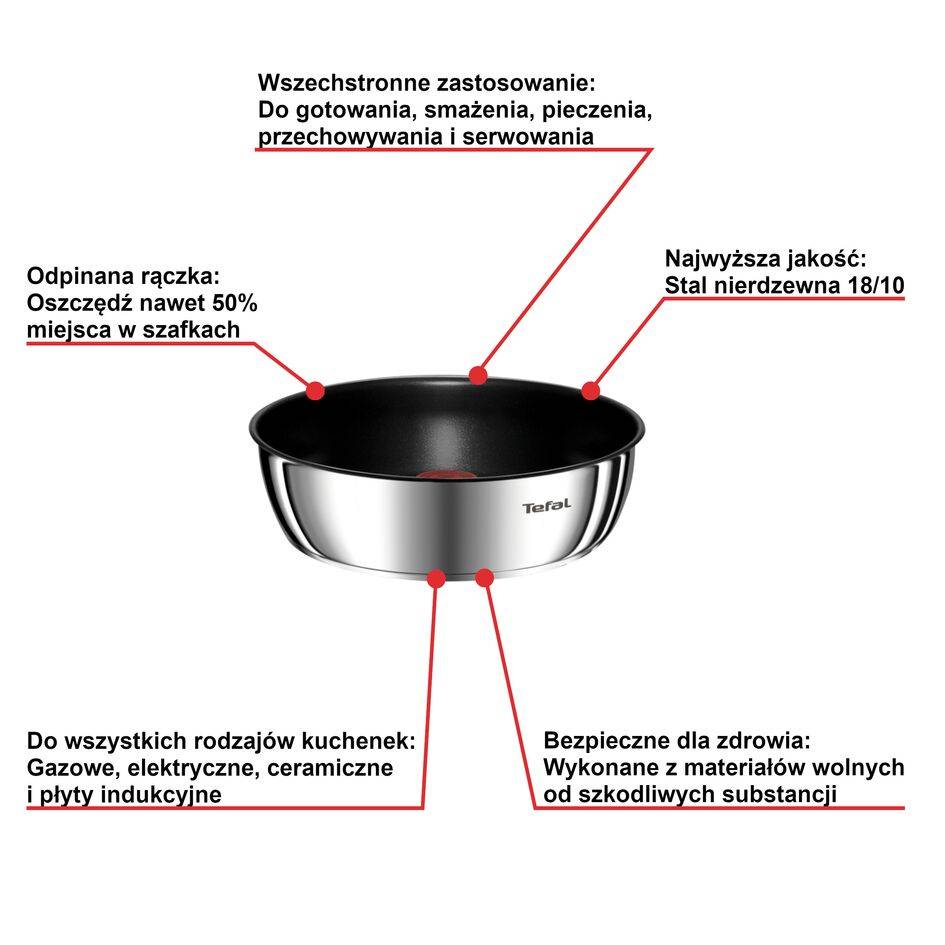 Patelnia głęboka TEFAL INGENIO EMOTION 24 cm
