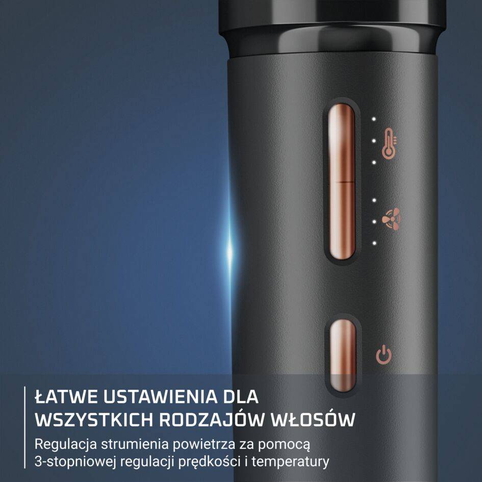 Suszarko-lokówka, Rowenta Air Shape, 3 poziomy, akcesoria, jonizacja