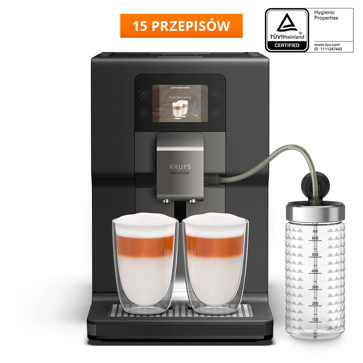 Ekspres do kawy automatyczny KRUPS INTUITION PREFERENCE+ EA875U (grafit)