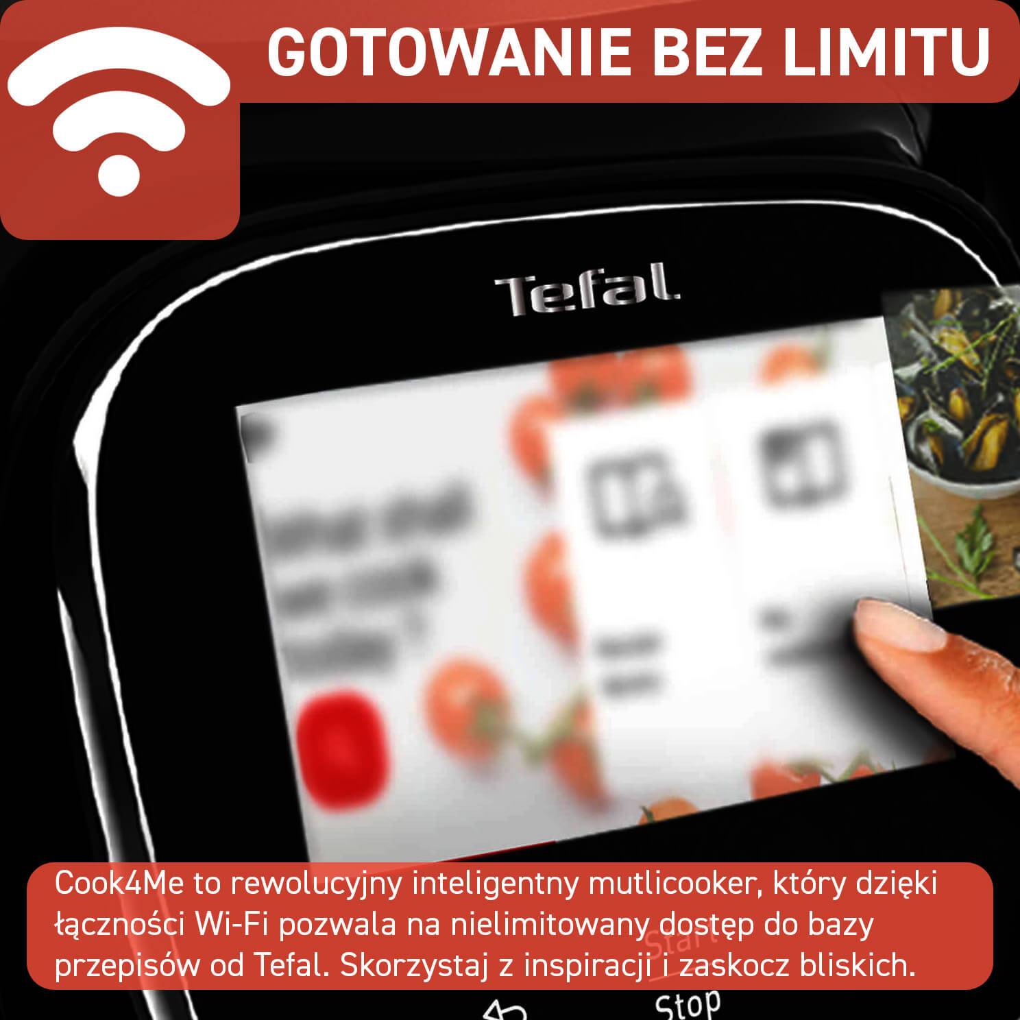 Inteligentny multicooker TEFAL COOK4ME TOUCH WIFI CY9128