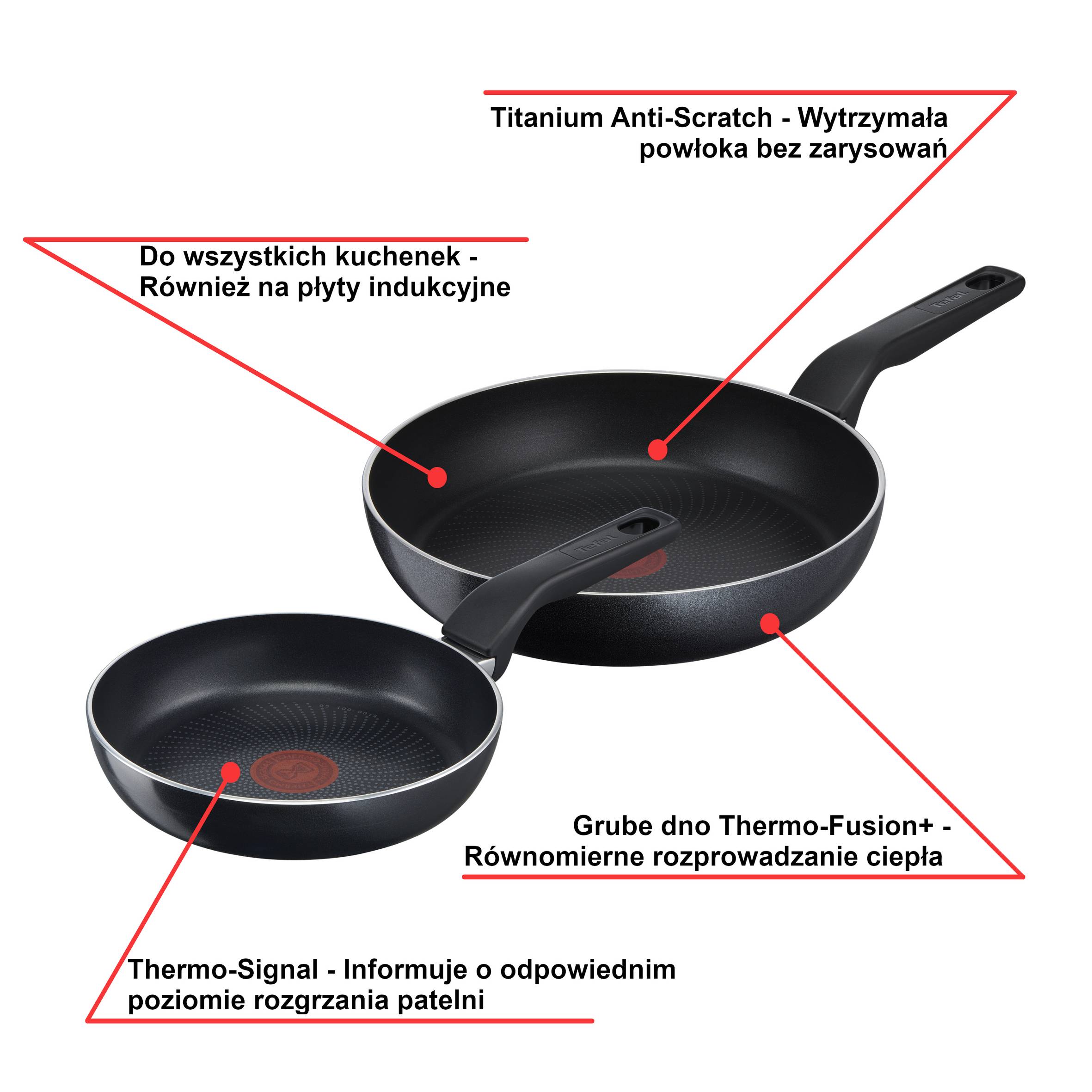 Zestaw patelni TEFAL GENEROUS COOK 20/28cm