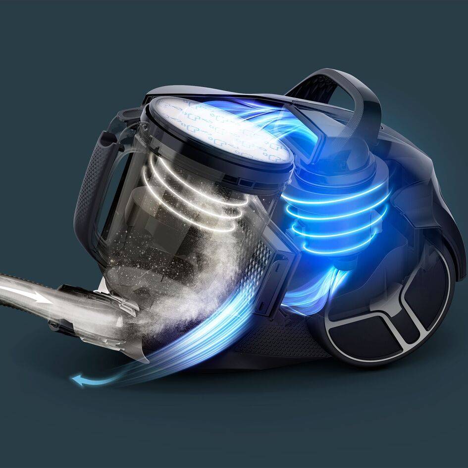 Tefal Compact Power XXL Total Clean, odkurzacz bezworkowy, 750 W, filtracja, 2,5 l