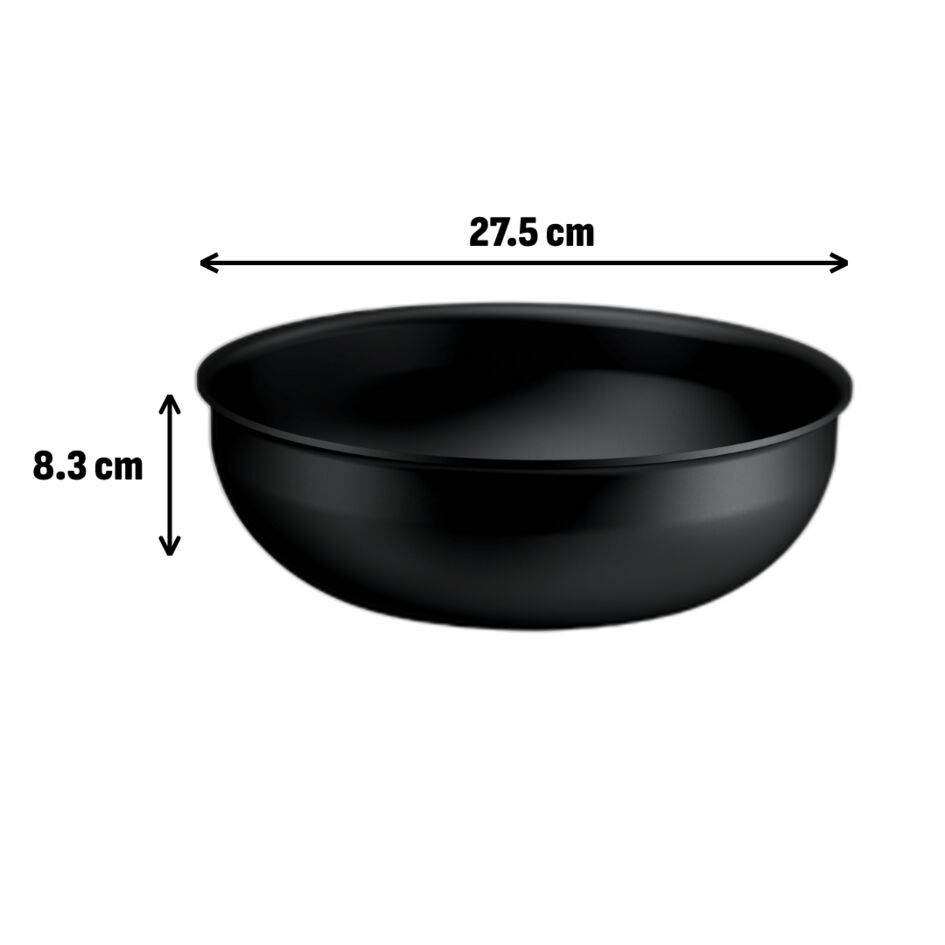 Patelnia Wok Ingenio Excellence+ 26 cm, możliwość układania w stos, powłoka nieprzywierająca, kompatybilna z indukcją