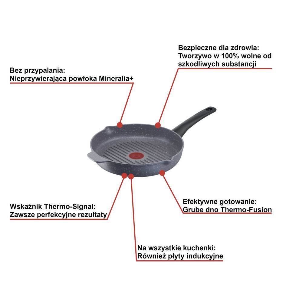 Patelnia grillowa TEFAL HEALTHY CHEF 26cm