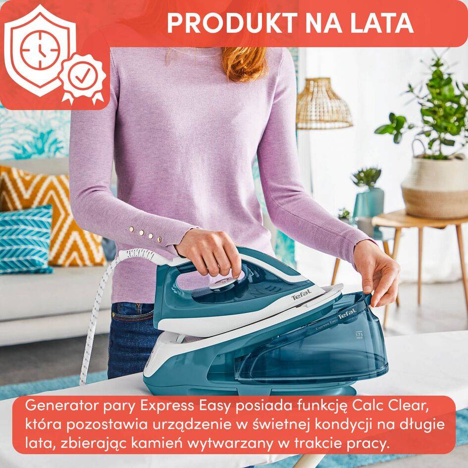 Generator pary, Tefal Express Easy SV6131, 120 g/min, 1.7 L