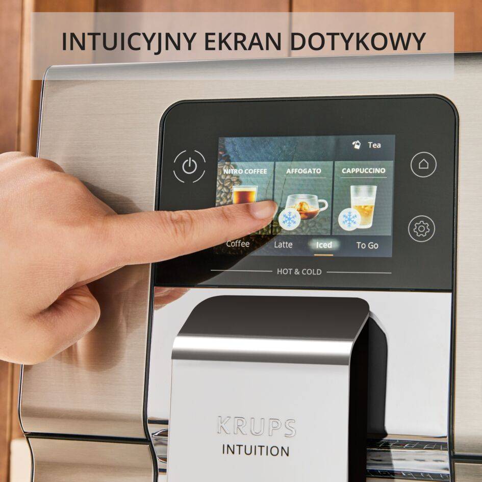 Ekspres do kawy ciśnieniowy KRUPS Intuition Experience Hot&Cold EA879E  