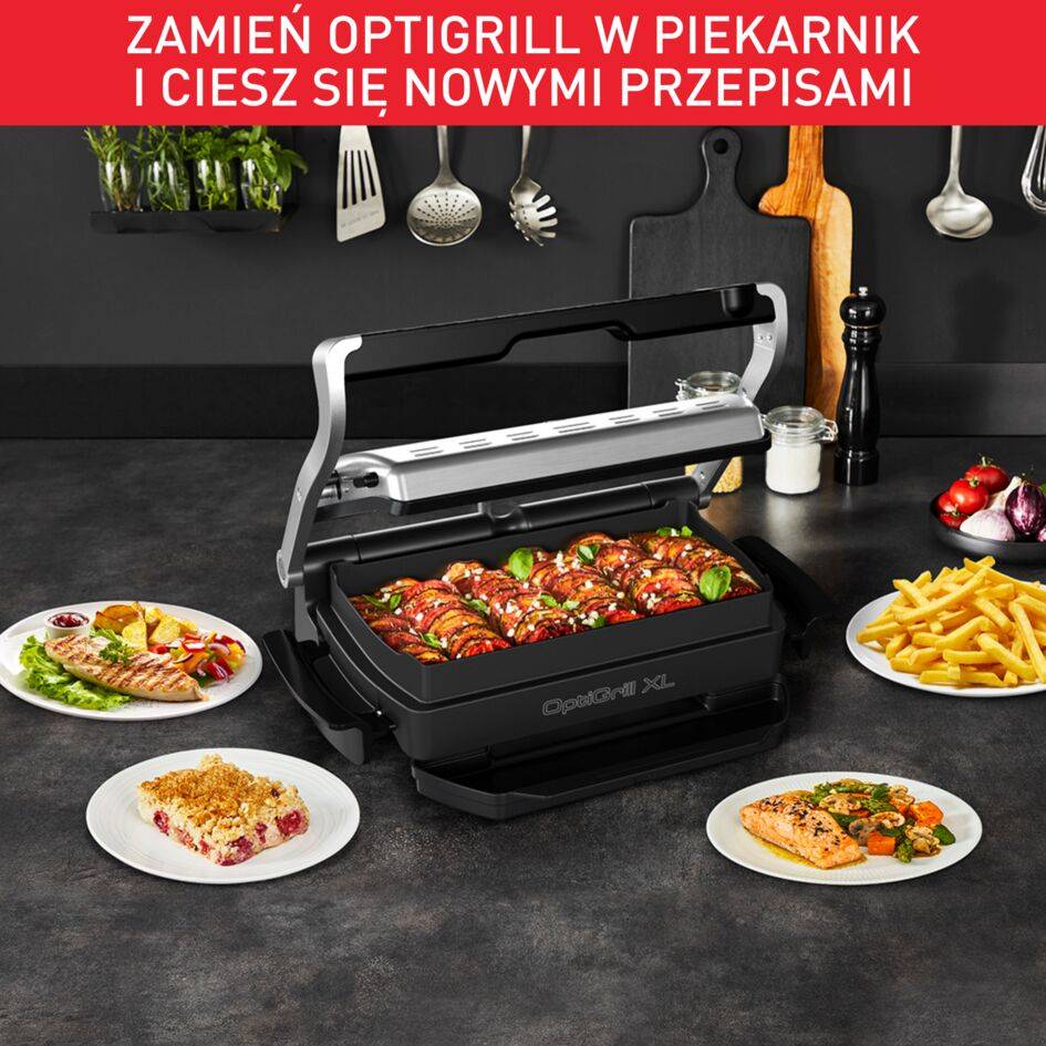 Grill elektryczny TEFAL OPTIGRILL+ SNACKING&BAKING XL GC724D