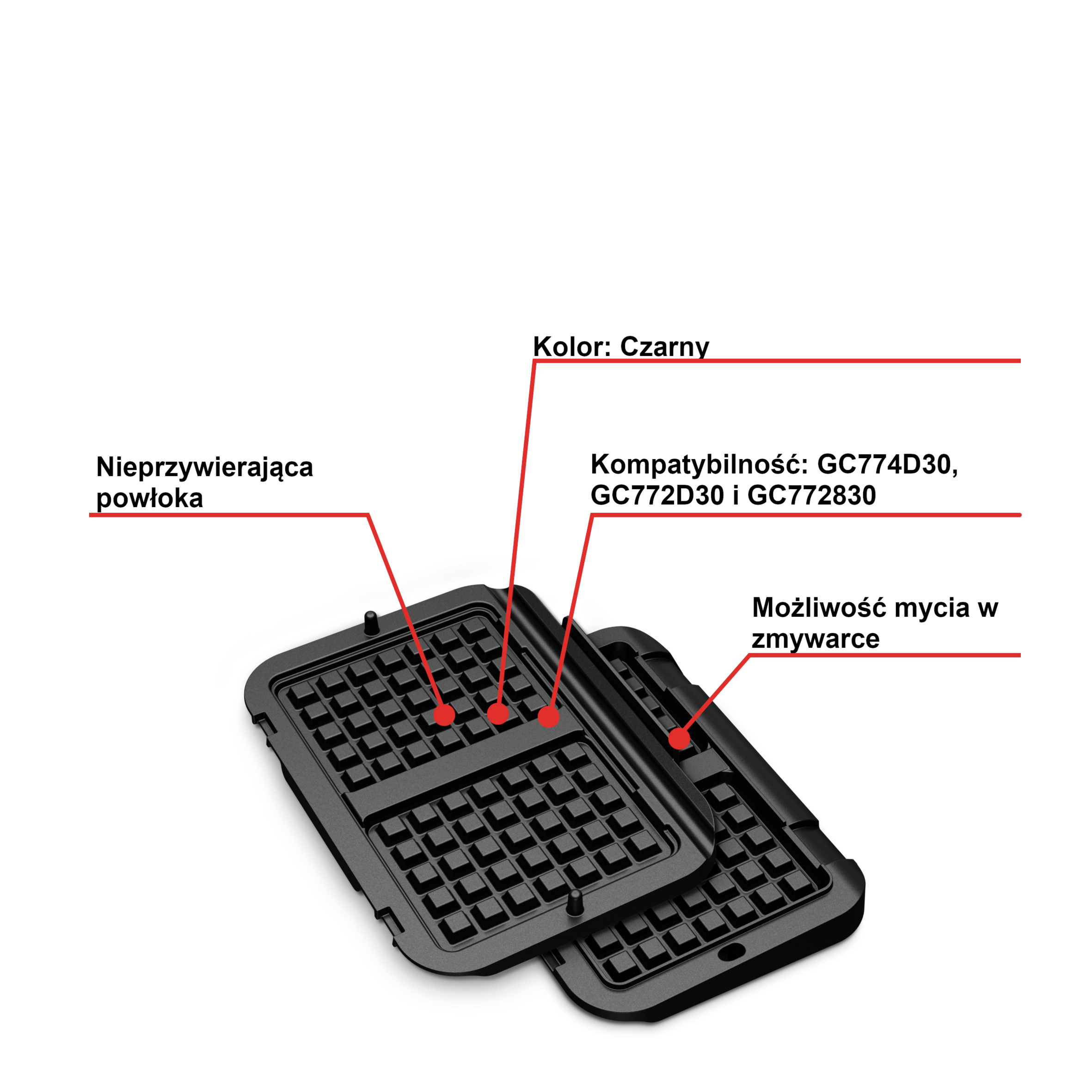 Płyty do gofrów do grilla Tefal Optigrill XA730810