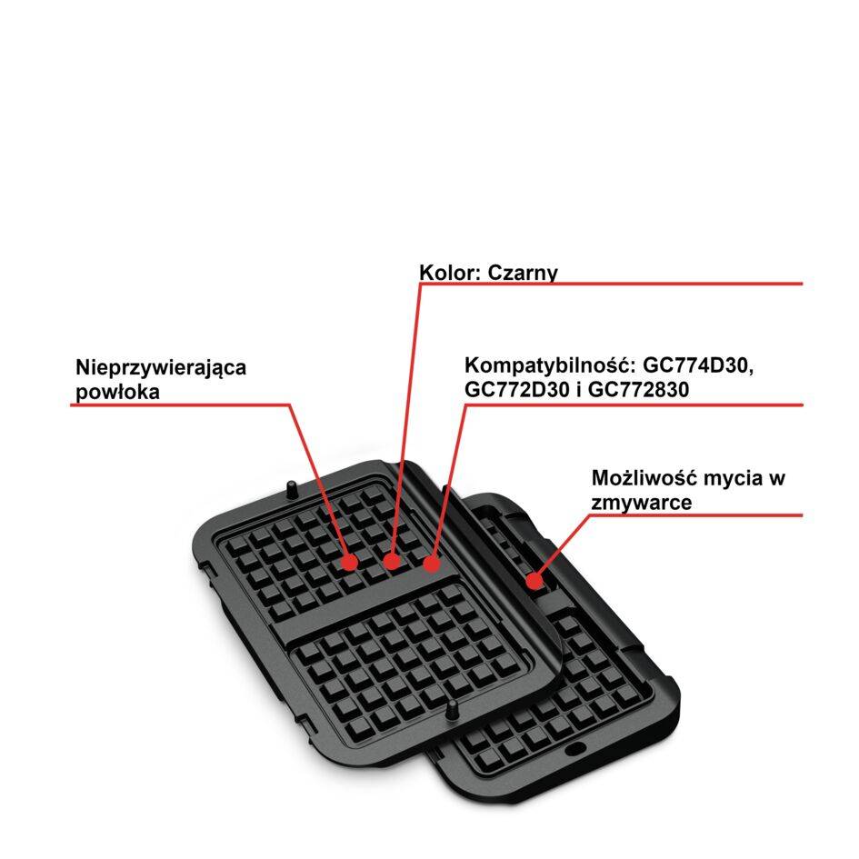 Płyty do gofrów do grilla Tefal Optigrill XA730810