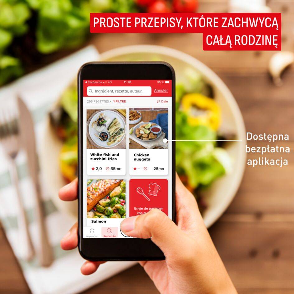 Frytkownica beztłuszczowa, Tefal Easy Fry&Grill XXL EY801D, pojemność 6,5 l, funkcja grilla