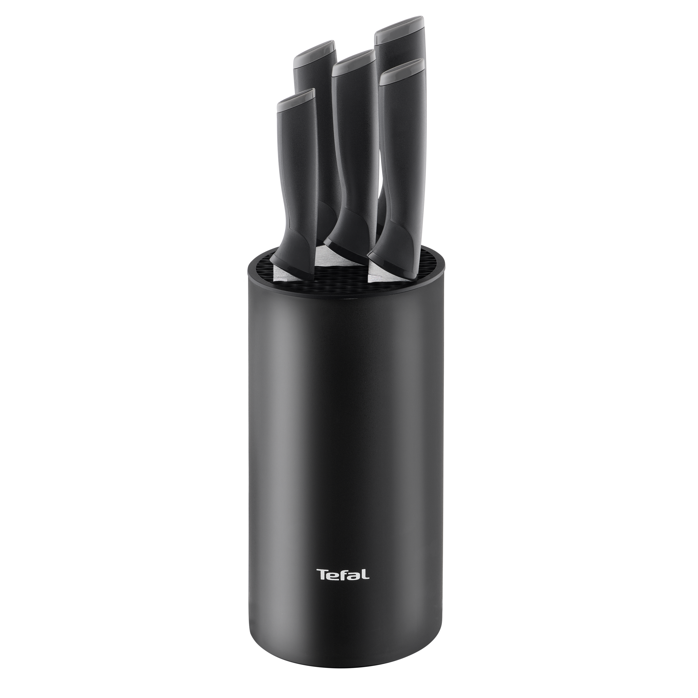 Zestaw 5 noży ze stali nierdzewnej TEFAL Comfort + blok