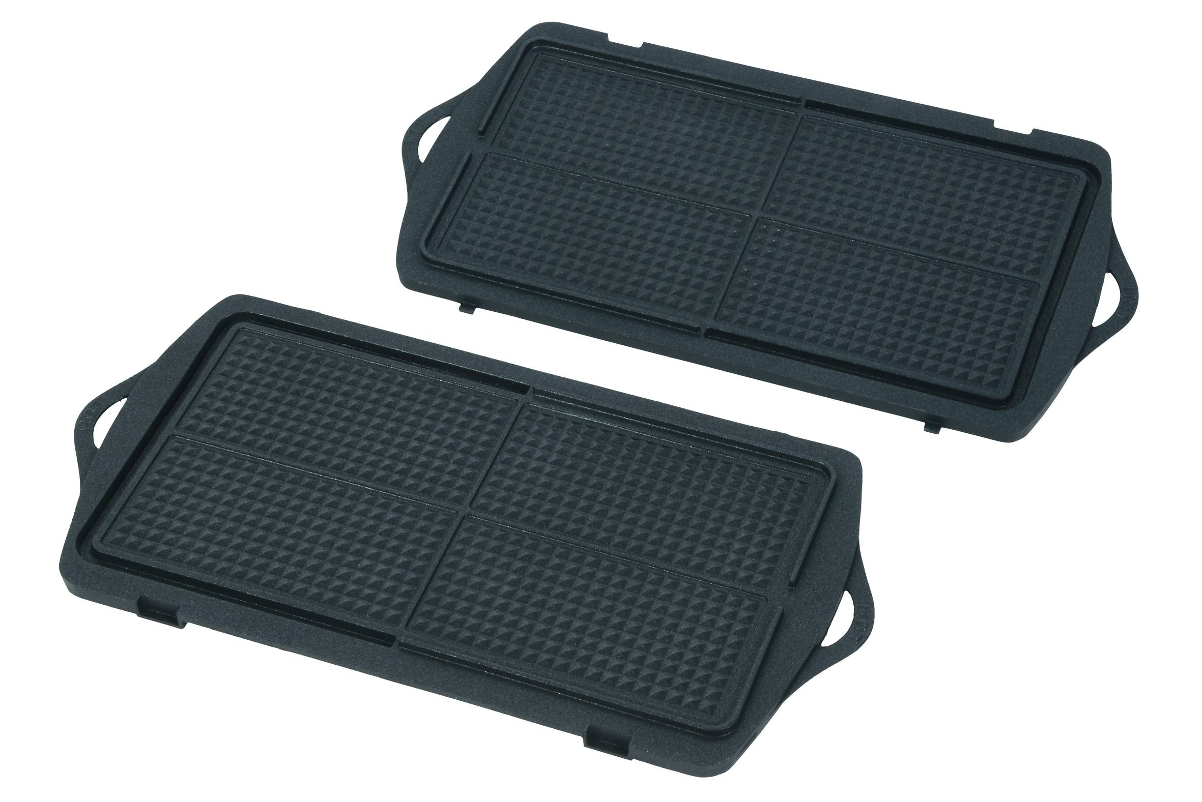 Płyty do gofrów × 2 z powłoką zapobiegającą przywieraniu SS-203268