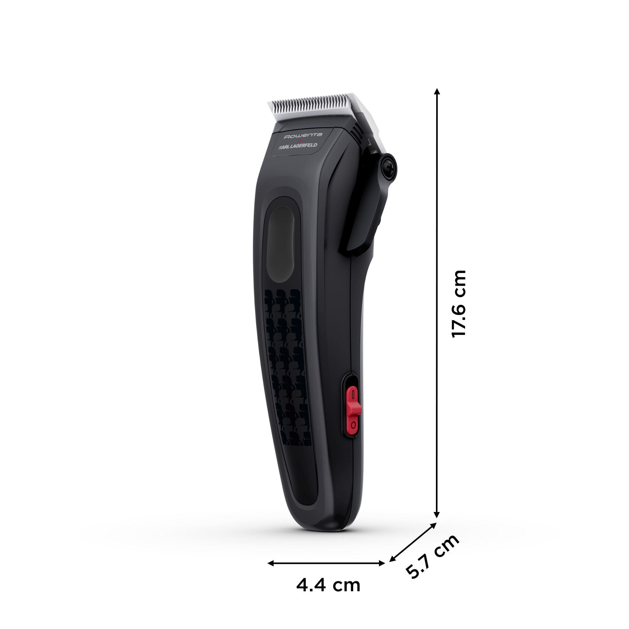 Maszynka do włosów, Rowenta x Karl Lagerfeld, bezprzewodowa, tytanowe ostrza, 6 nasadek