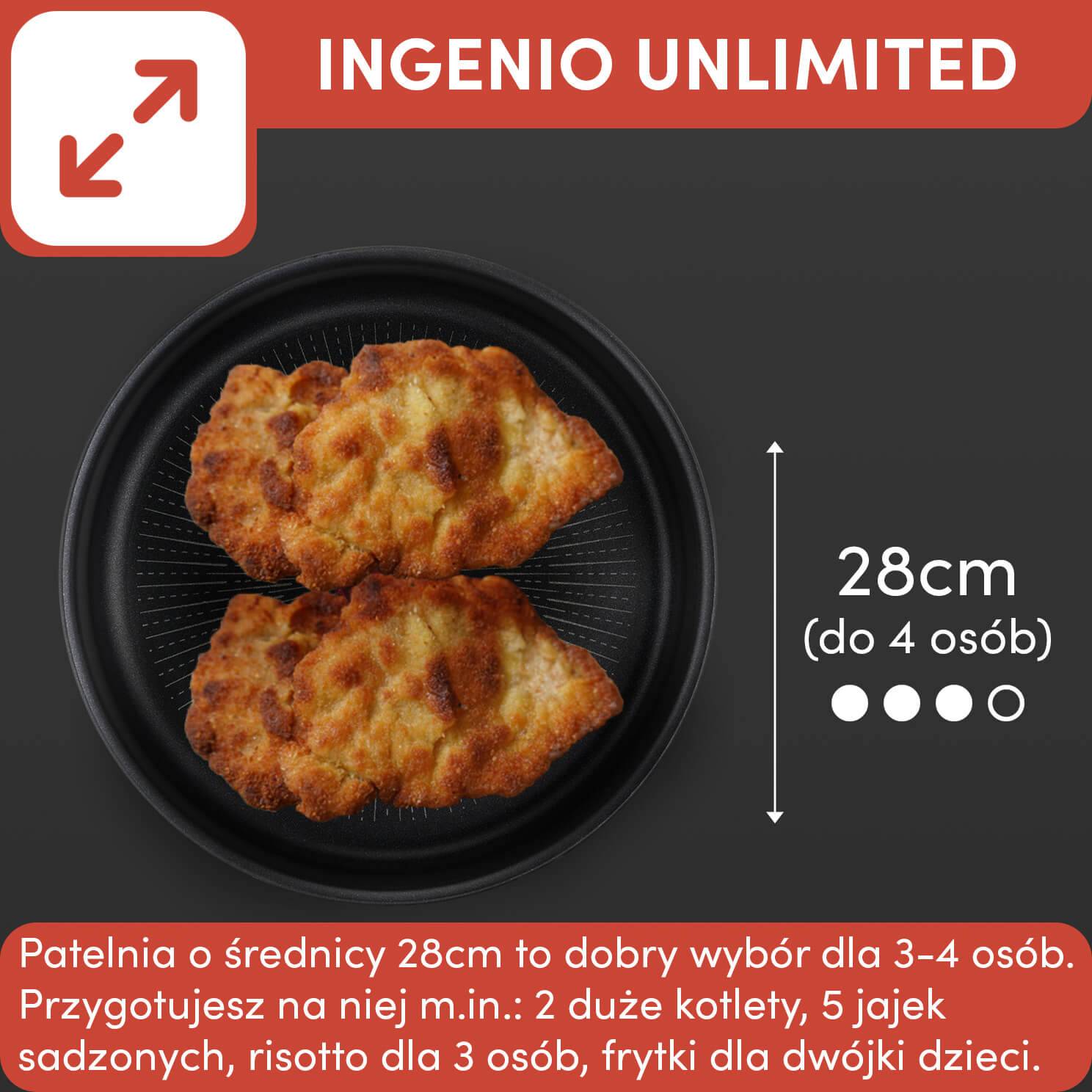 Patelnia TEFAL INGENIO UNLIMITED 28cm