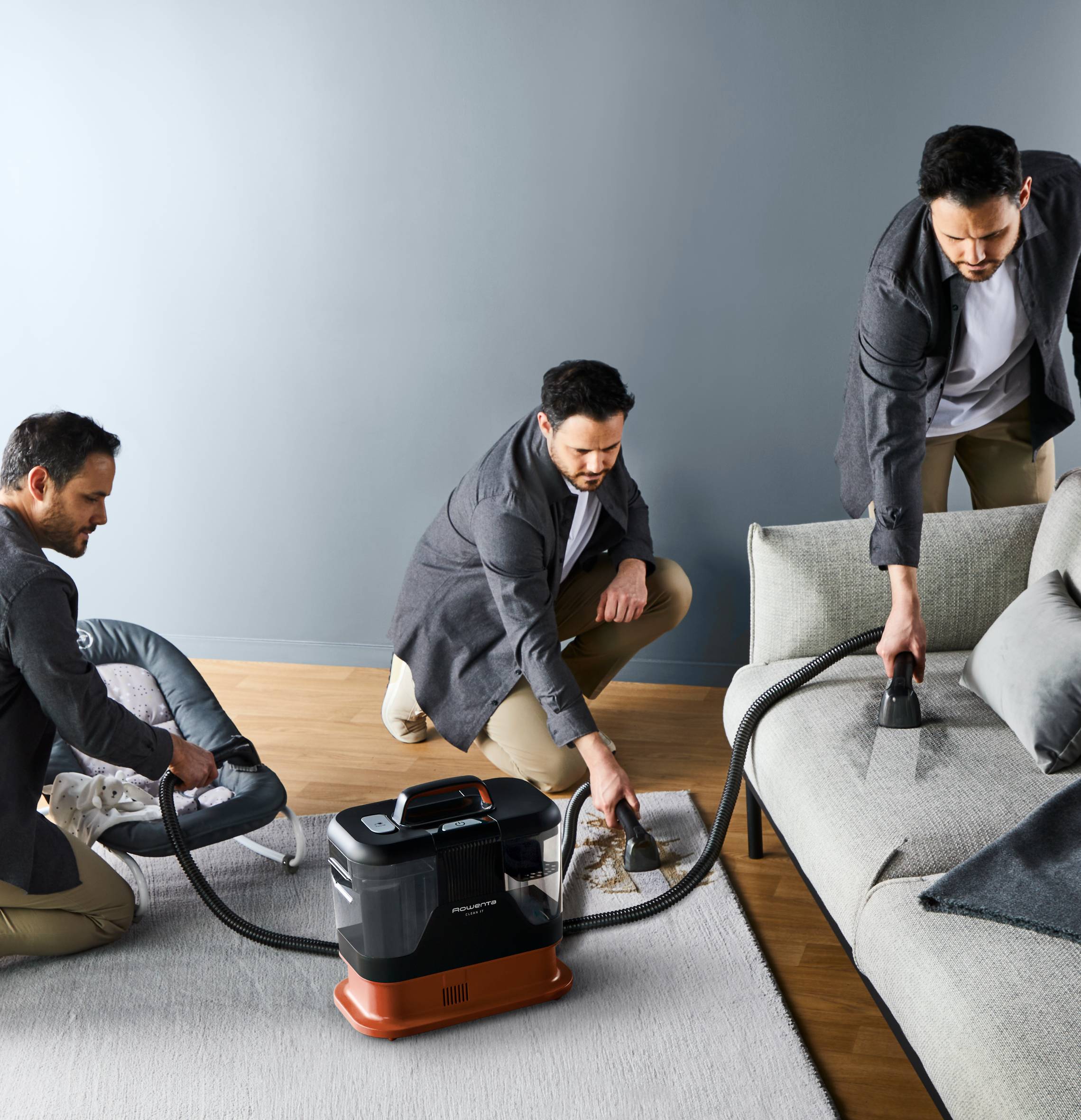 Odkurzacz piorący, Rowenta Clean It IN5011, 3 w 1, 400 W