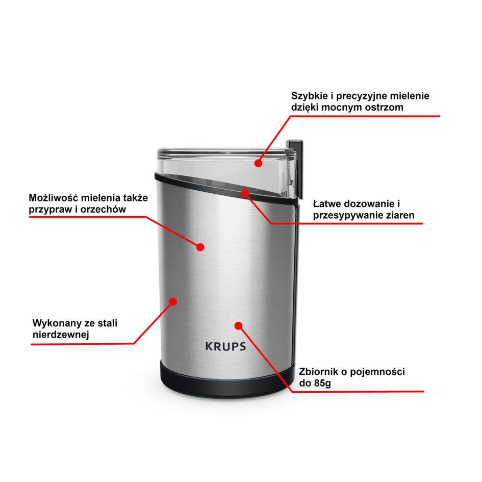 Młynek do kawy KRUPS GX204D