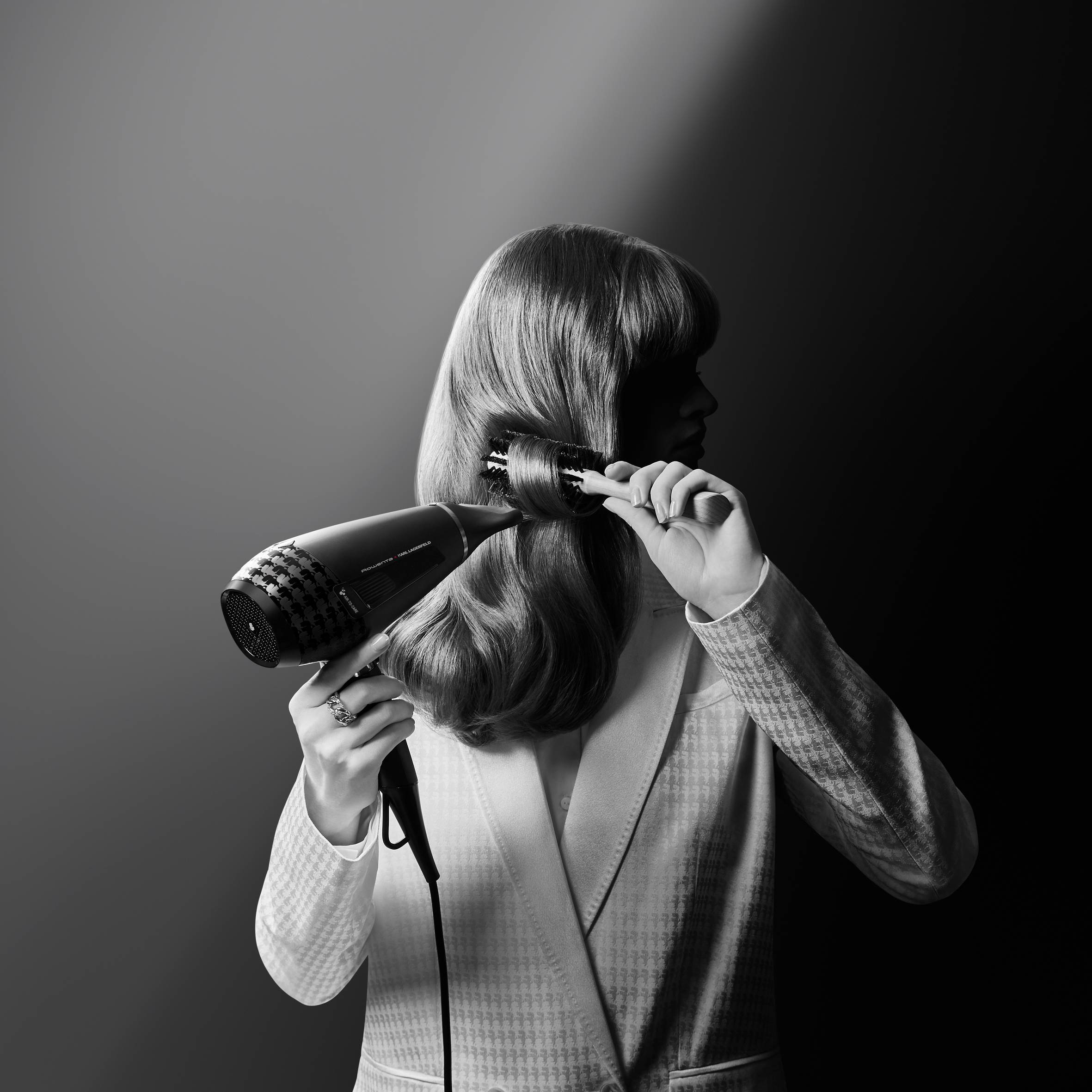 Suszarka do włosów, Rowenta x Karl Lagerfeld, jonizacja, 3 poziomy 