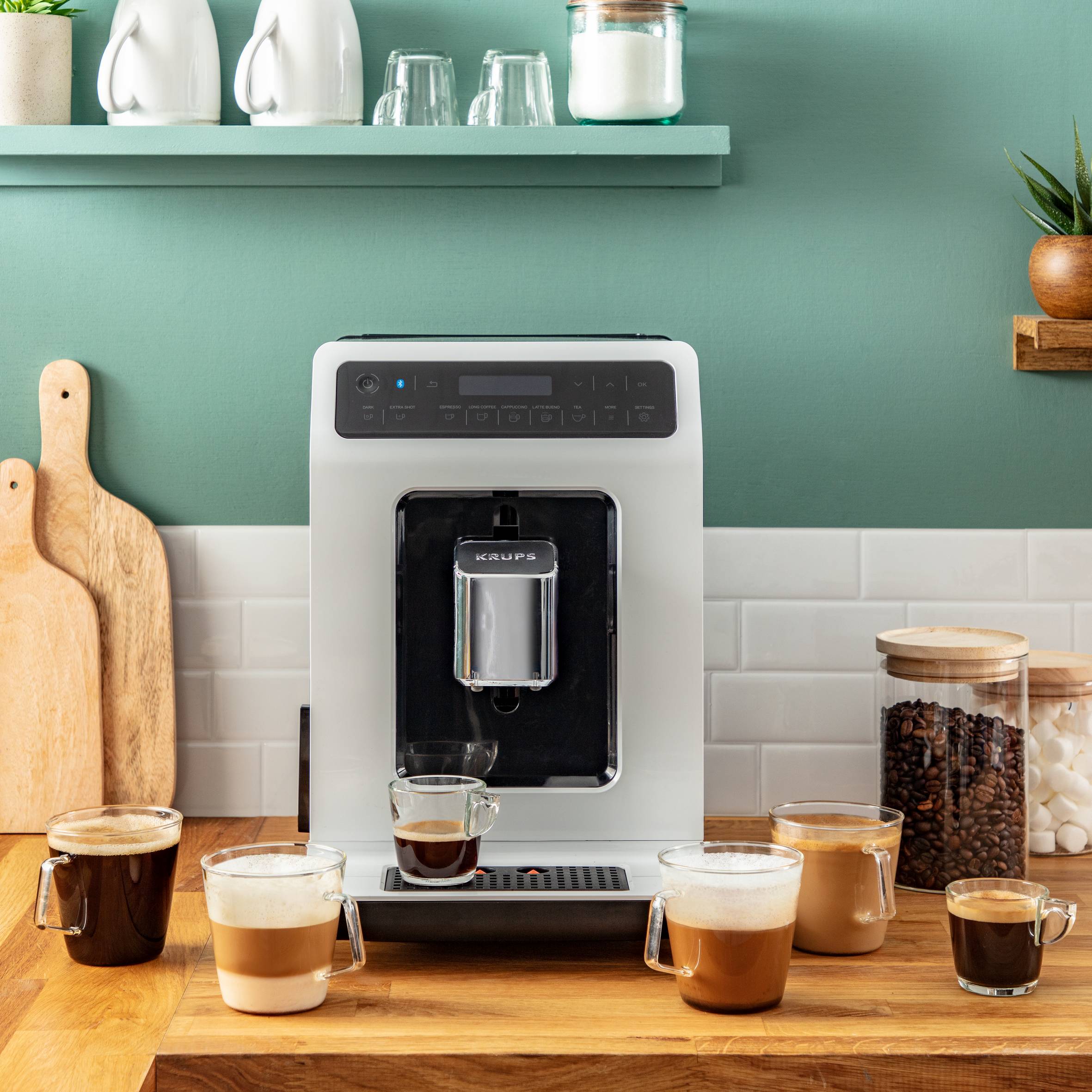 Ekspres ciśnieniowy do kawy KRUPS EVIDENCE ESSENTIAL EA8901 (biały)