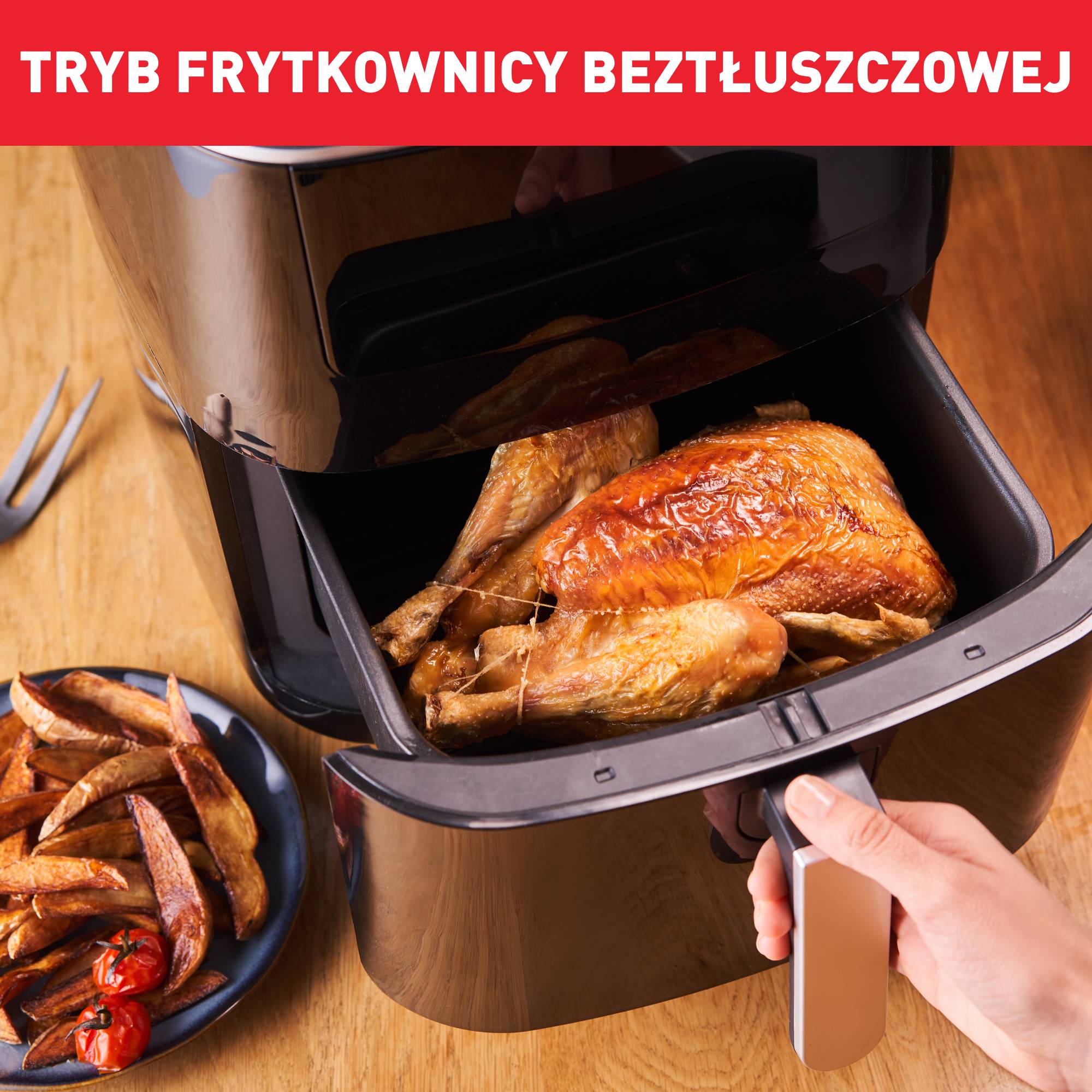 Frytkownica beztłuszczowa, Tefal Easy Fry Grill&Steam FW2018, funkcja grilla, gotowanie na parze