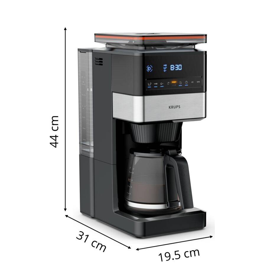 Ekspres do kawy przelewowy z młynkiem KRUPS Grind Aroma XL