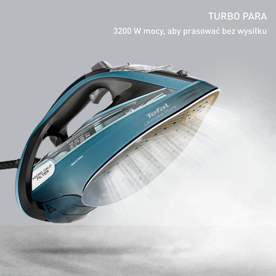 Ultimate Pure, żelazko parowe, wysokowydajna moc pary