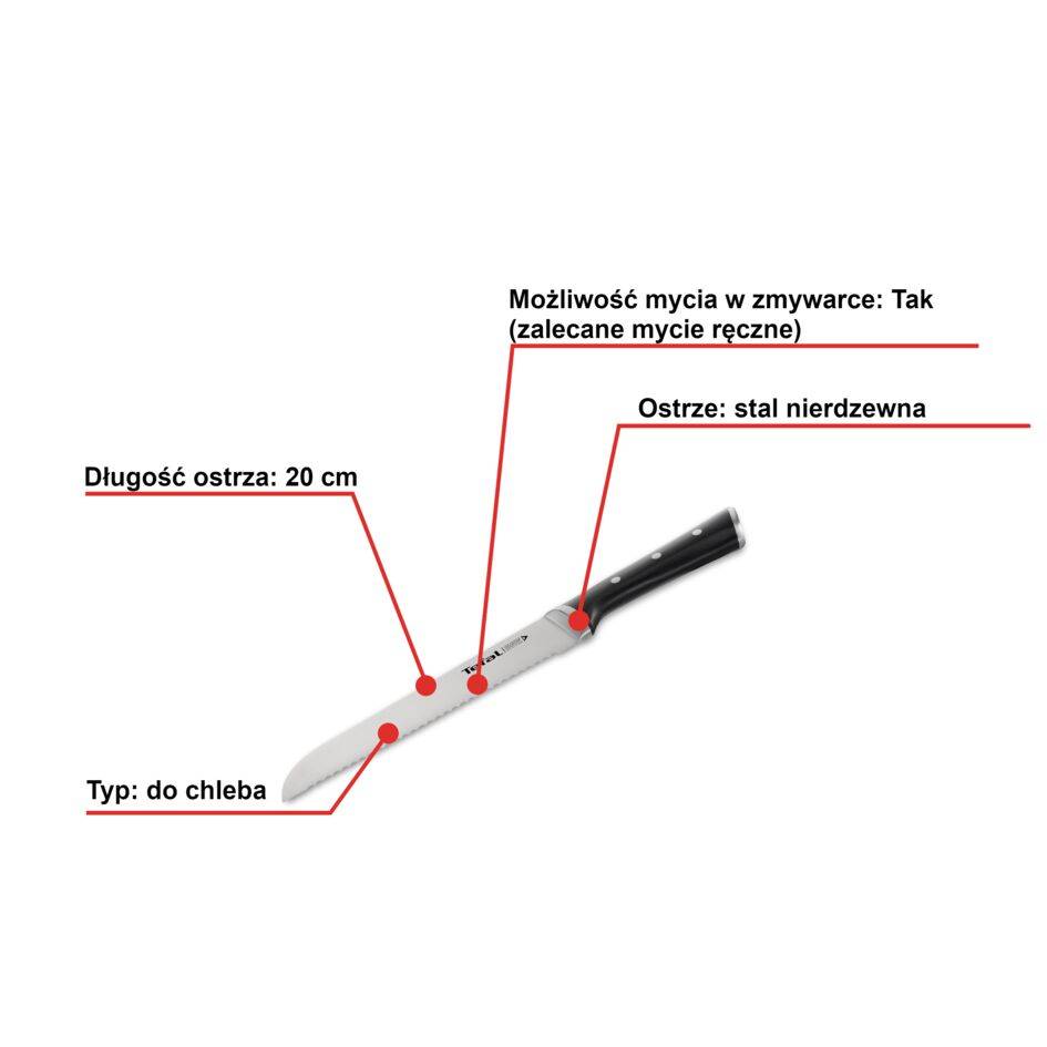 Nóż do chleba TEFAL ICE FORCE 20cm