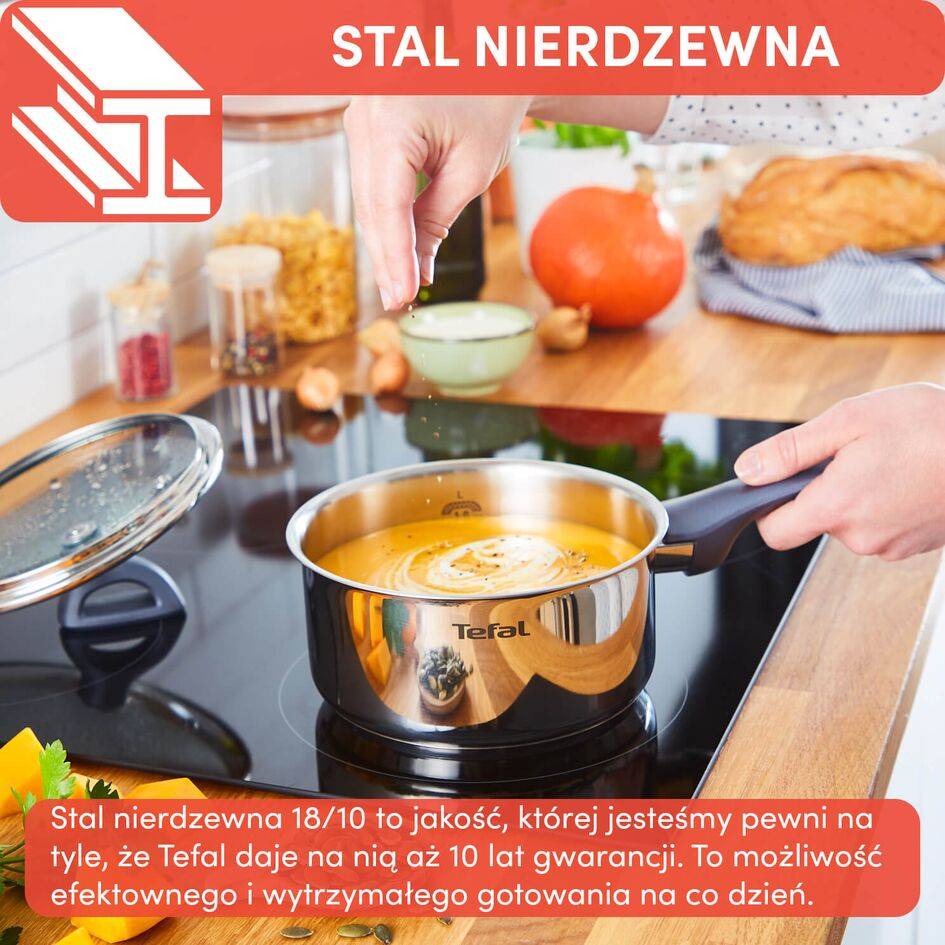 Zestaw garnków z pokrywkami TEFAL DAILY COOK 11-elementów