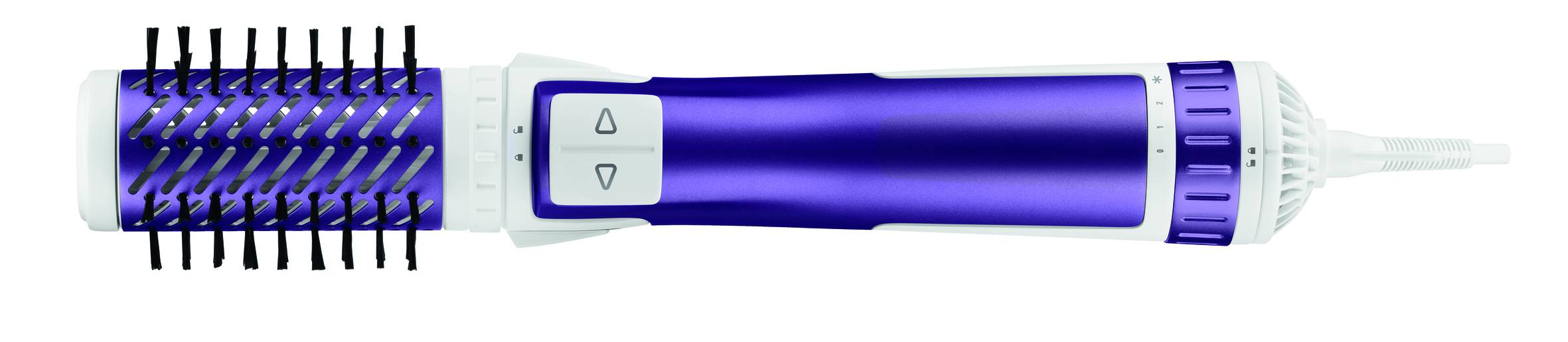 Suszarko-lokówka, Rowenta Brush Activ, fioletowa, obrotowa, ceramiczna
