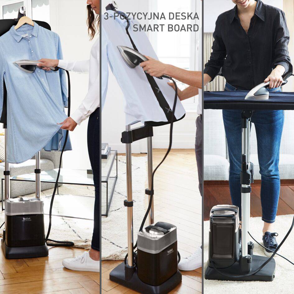 Tefal Ixeo Power, stacja do prasowania, mocna, prasowanie w pionie