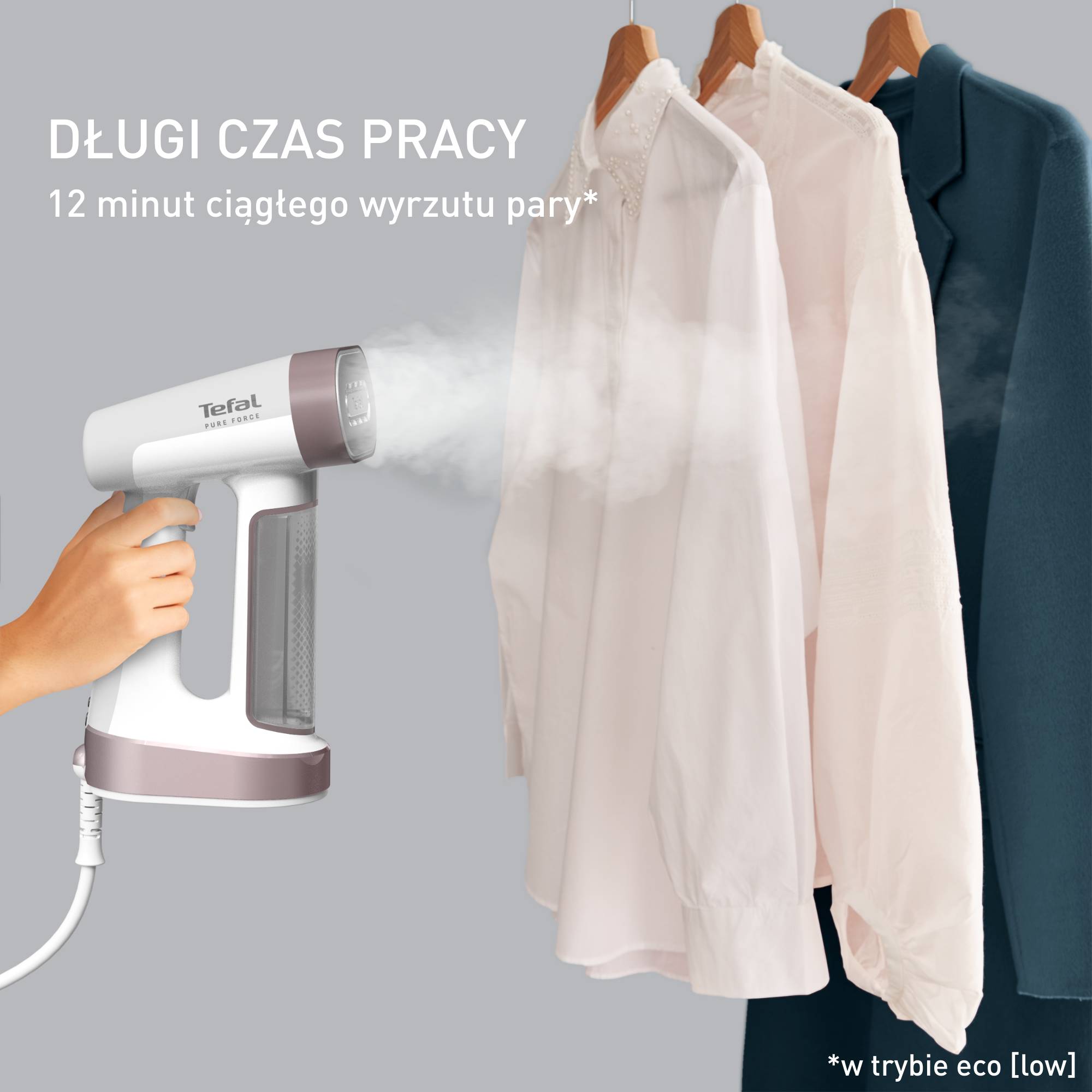 Parownica do ubrań Tefal Pure Force 2w1, 1800W