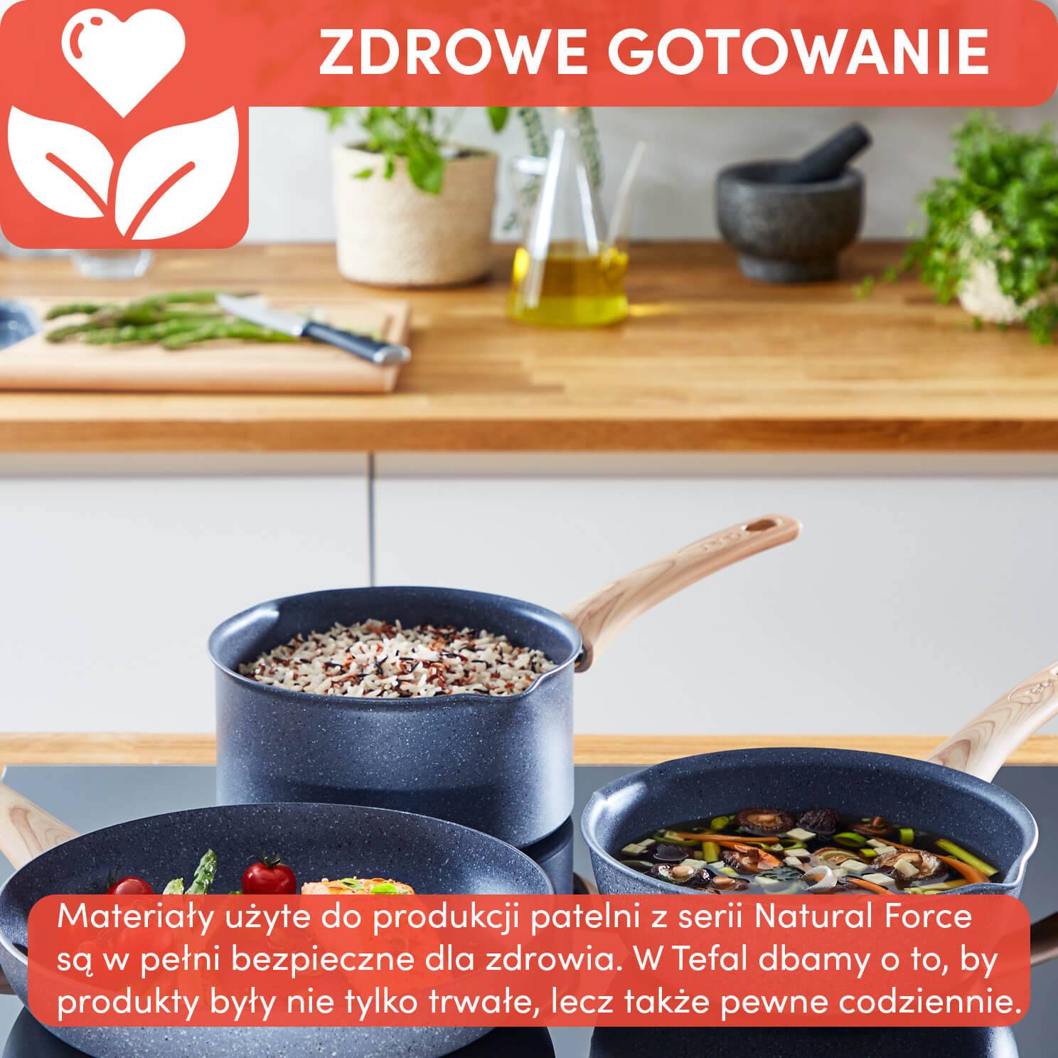 Patelnia TEFAL NATURAL FORCE 24cm