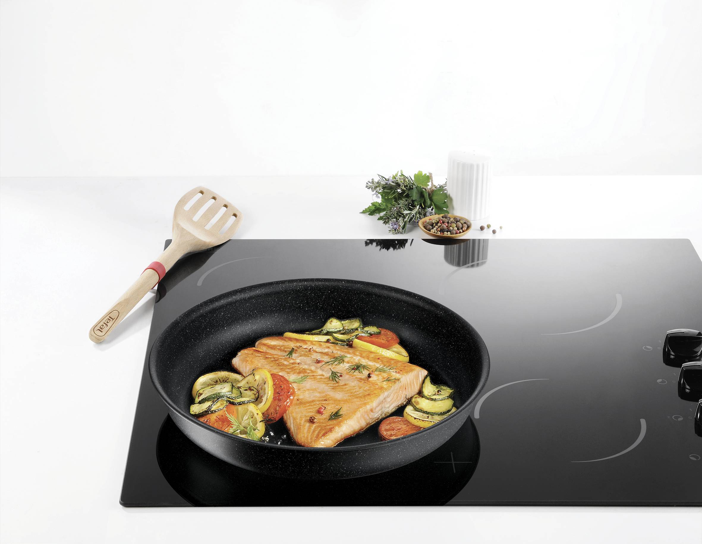 Zestaw patelni TEFAL INGENIO BLACK STONE - 3 elementy