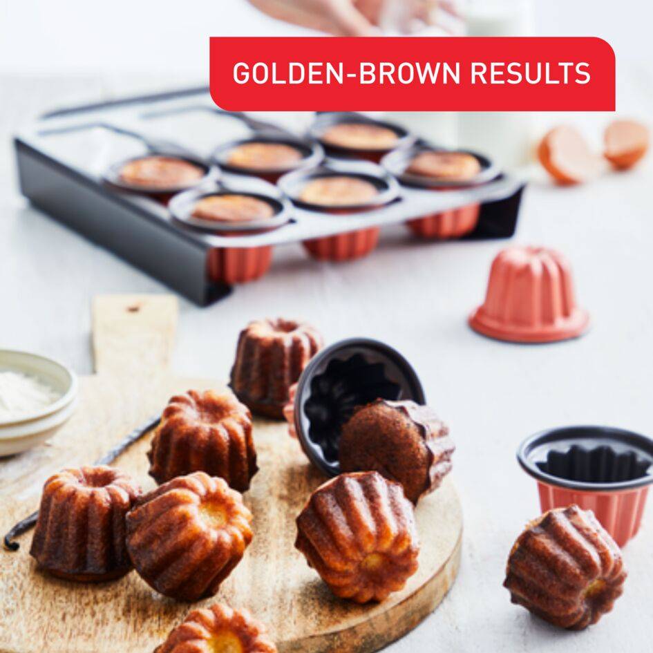 3 rowkowane foremki Creabake 7,4 cm