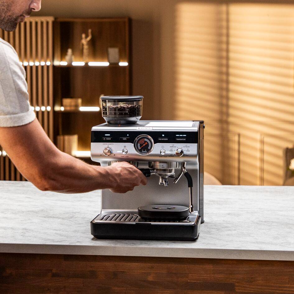 Ekspres kolbowy z młynkiem KRUPS Precision+ XP804T