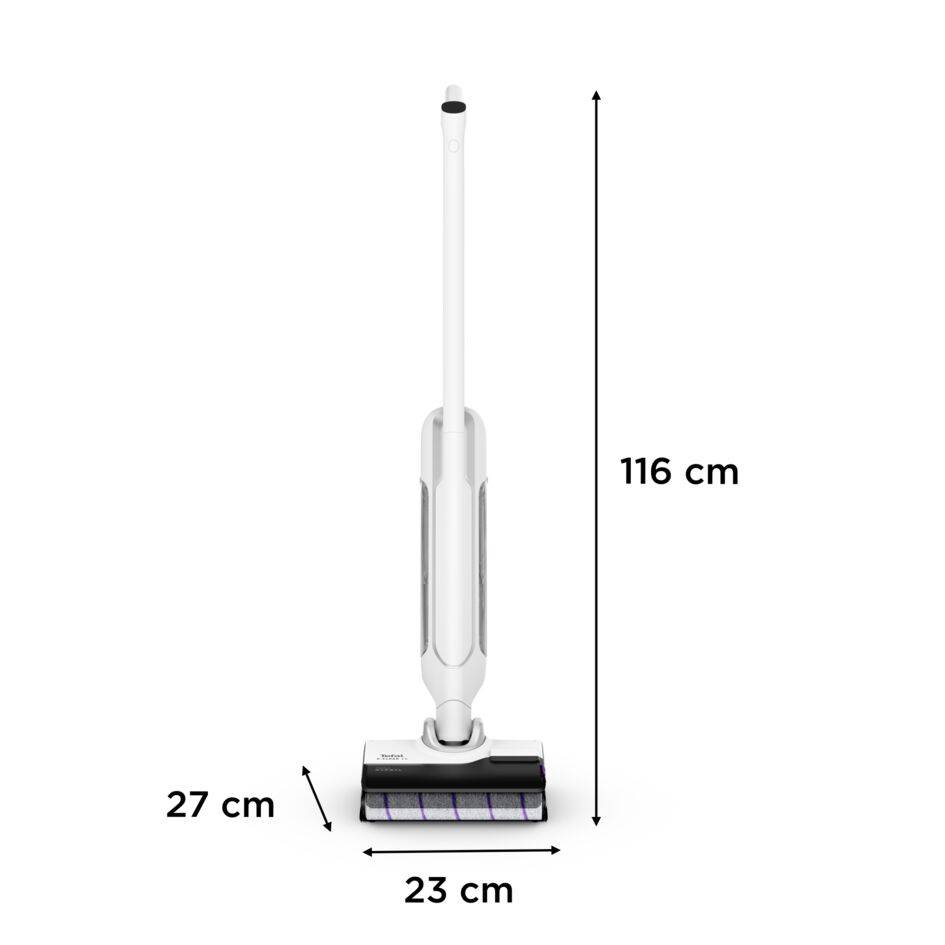 Bezprzewodowy odkurzacz myjący Tefal X-Clean 10, 60 min, samoczyszczenie i suszenie
