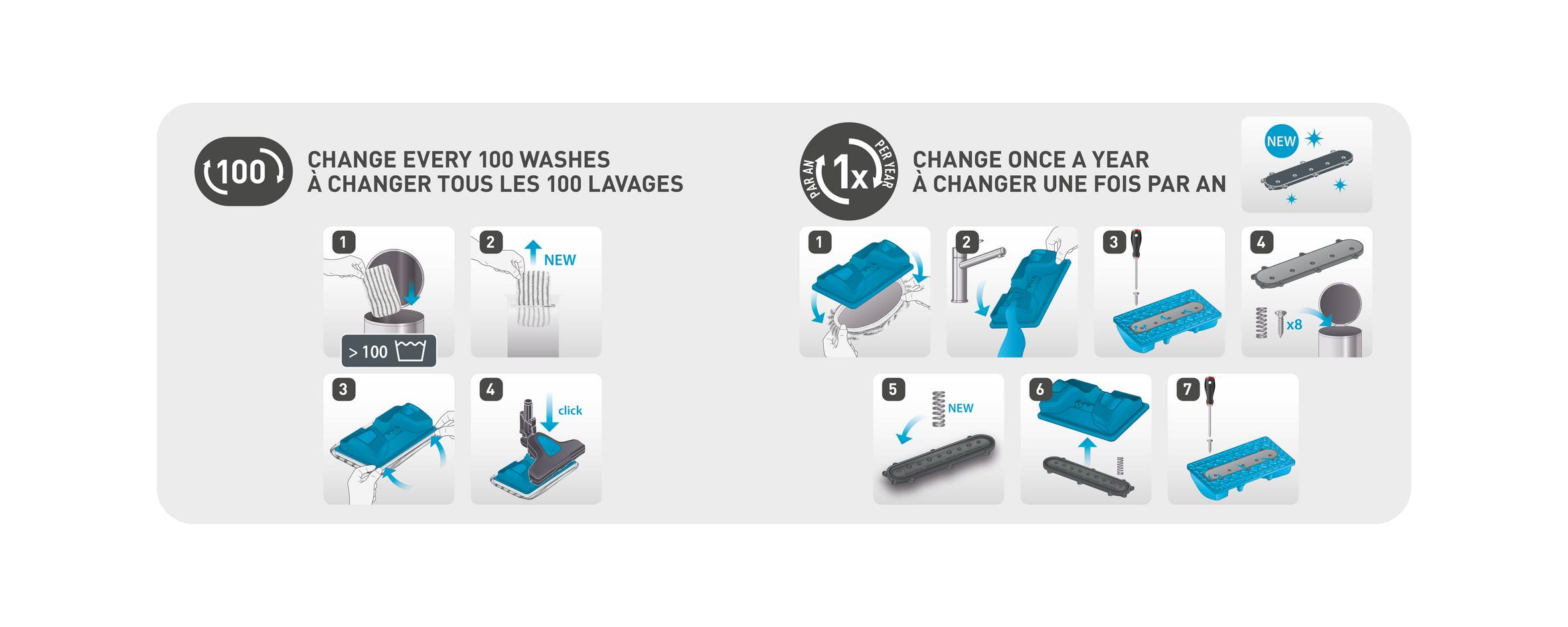 Ściereczki mopujące x2 ZR009502