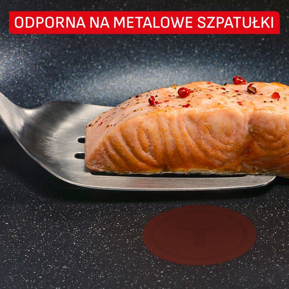 Głęboka patelnia Expertise 24 cm + pokrywka, konstrukcja z możliwością układania jedno w drugie, powłoka nieprzywierająca, kompatybilna z kuchenkami indukcyjnymi, dla 4–5 osób