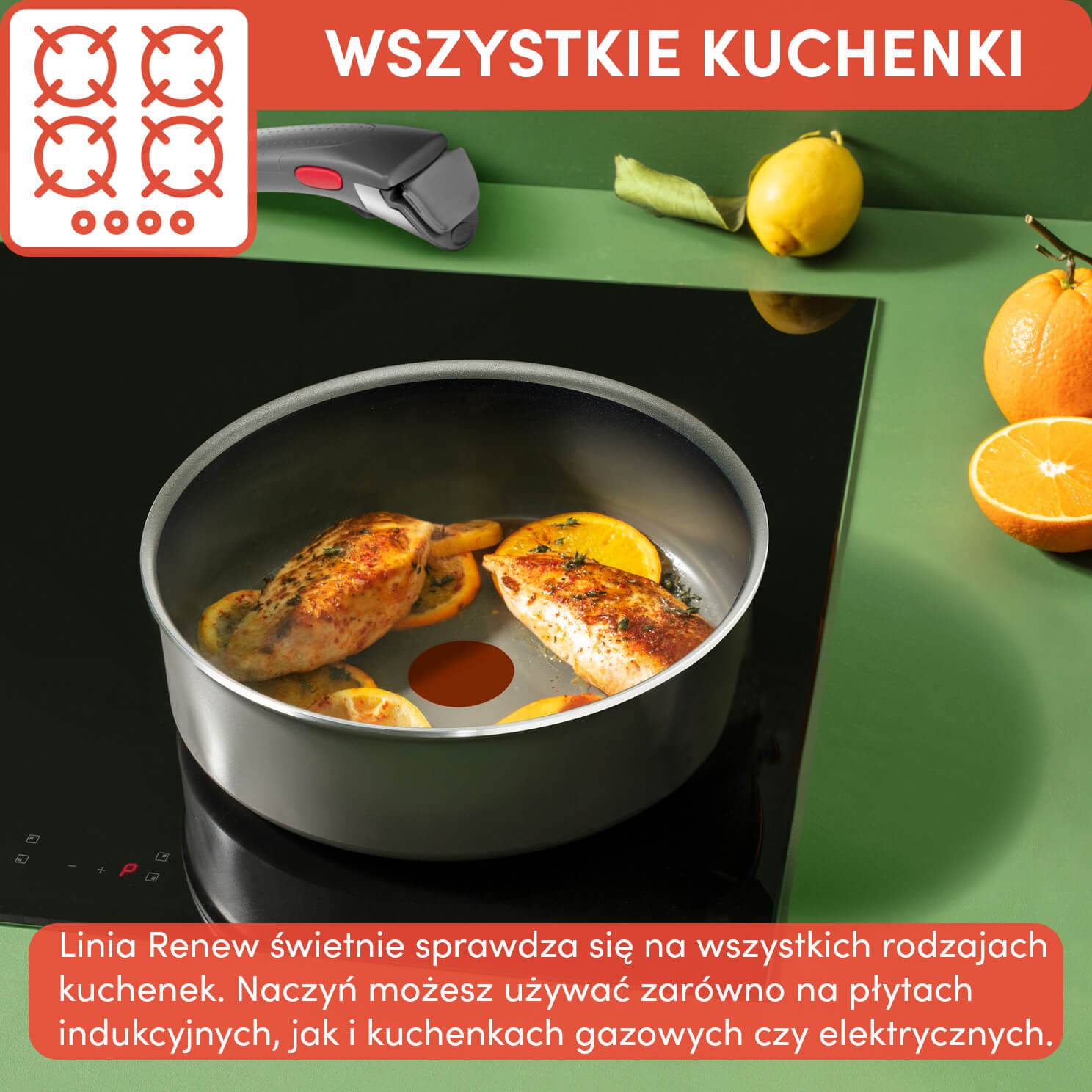 Zestaw garnków TEFAL INGENIO RENEW - 4 elementy