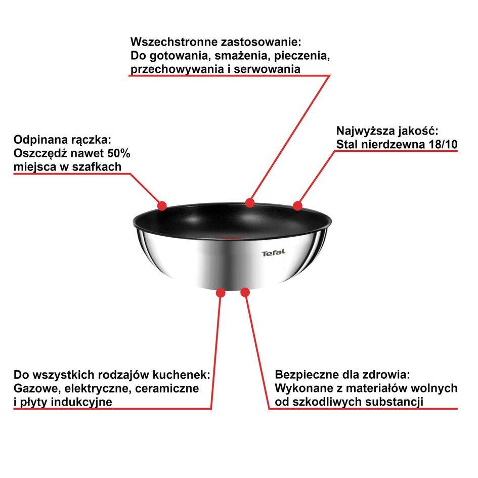 Wok TEFAL INGENIO EMOTION 26cm