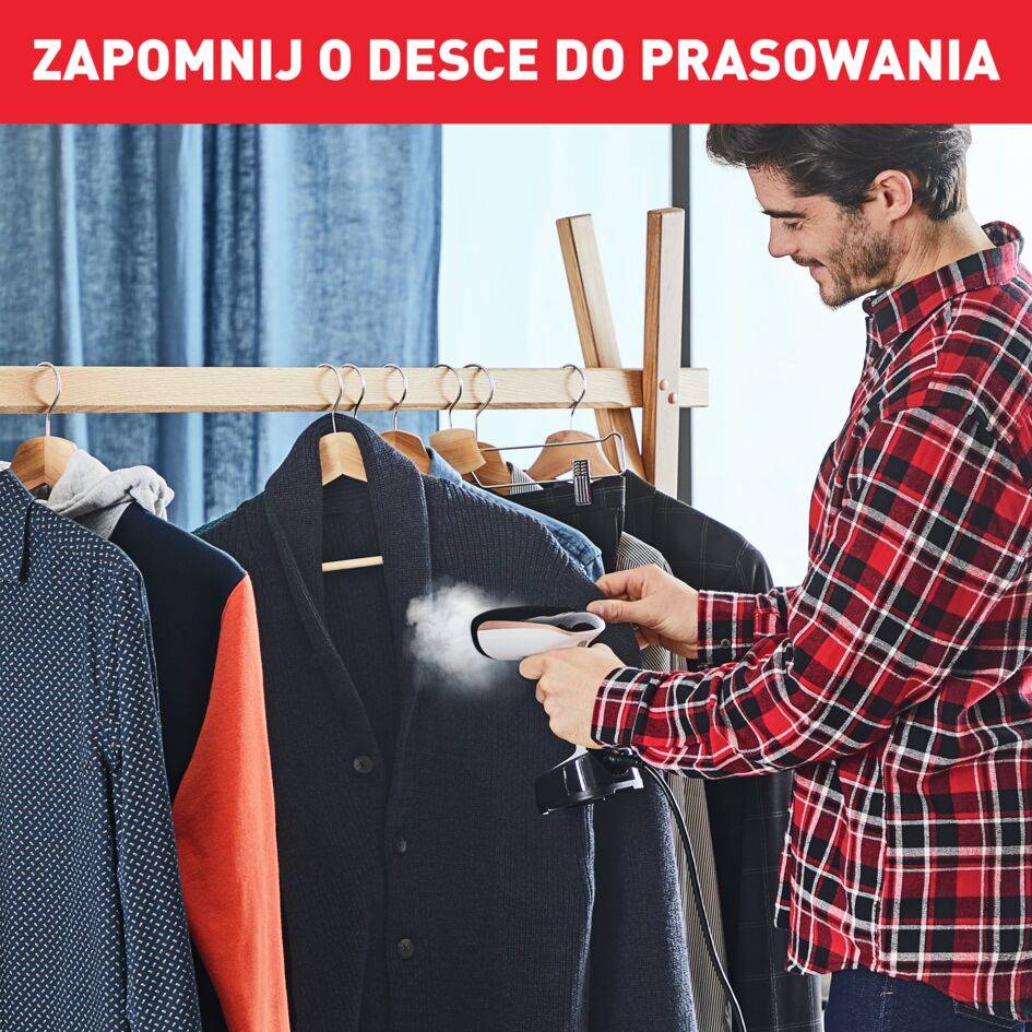 Parownica do ubrań, Tefal Access Steam Pocket, 1300 W, kompaktowa  