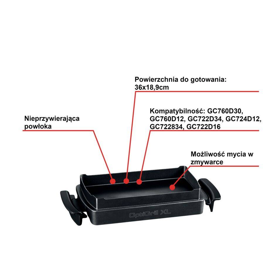 Akcesorium SNACKING&BAKING do grilla elektrycznego TEFAL OPTIGRILL XL XA7278