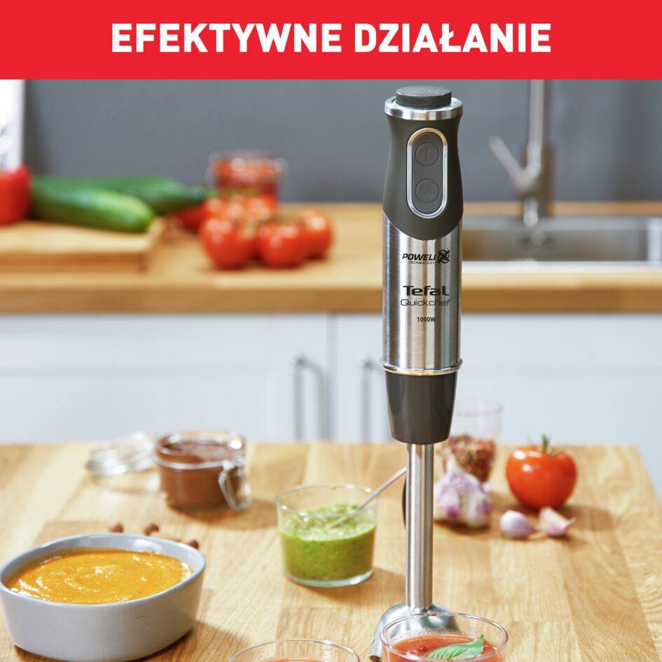 Blender ręczny, Quickchef HB6598, 1000W, 20 prędkości, rozdrabniacz