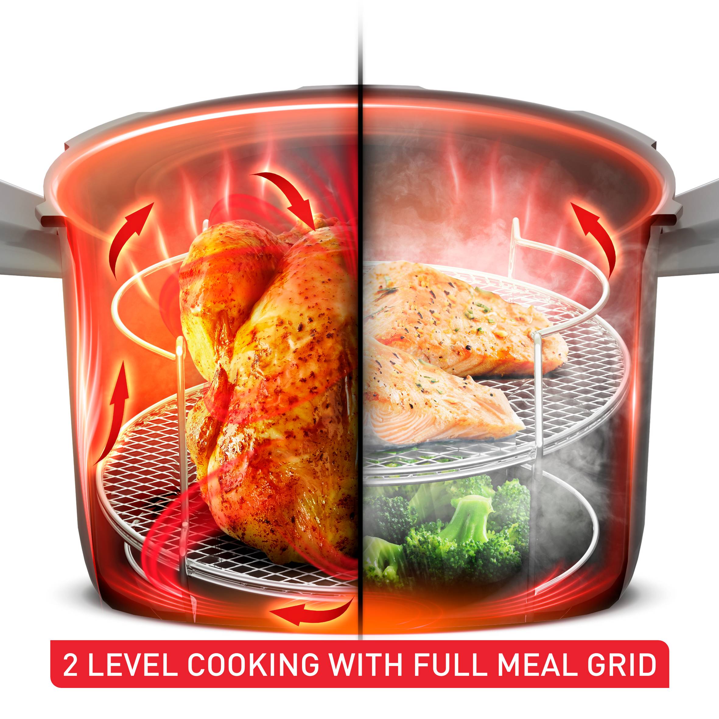 Multicooker TEFAL Cook4me Touch Pro z pokrywą Extra Crisp. Wbudowana waga