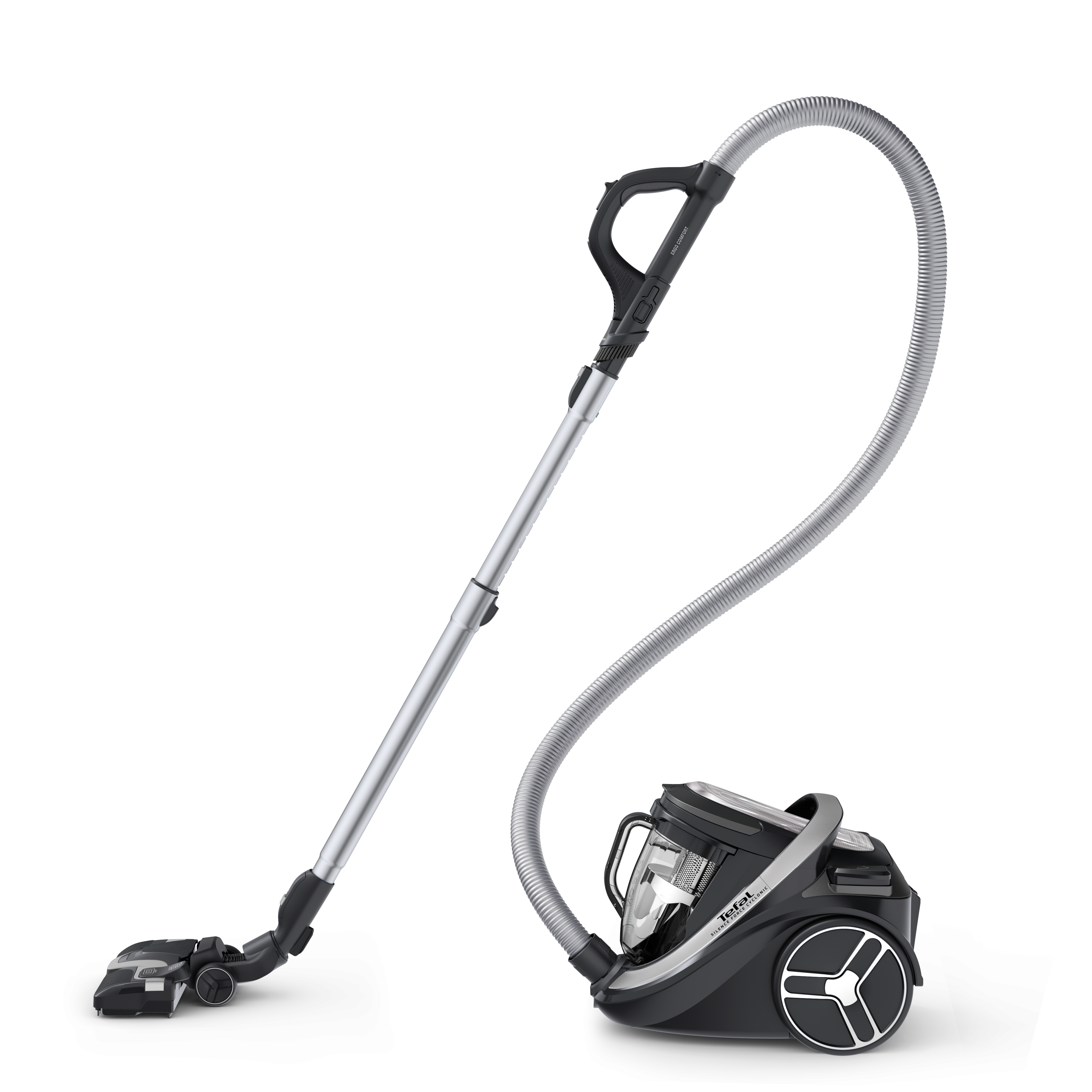 Tefal Silence Force Cyclonic Effitech, odkurzacz bezworkowy, 500 W, cichy, 2,5 l