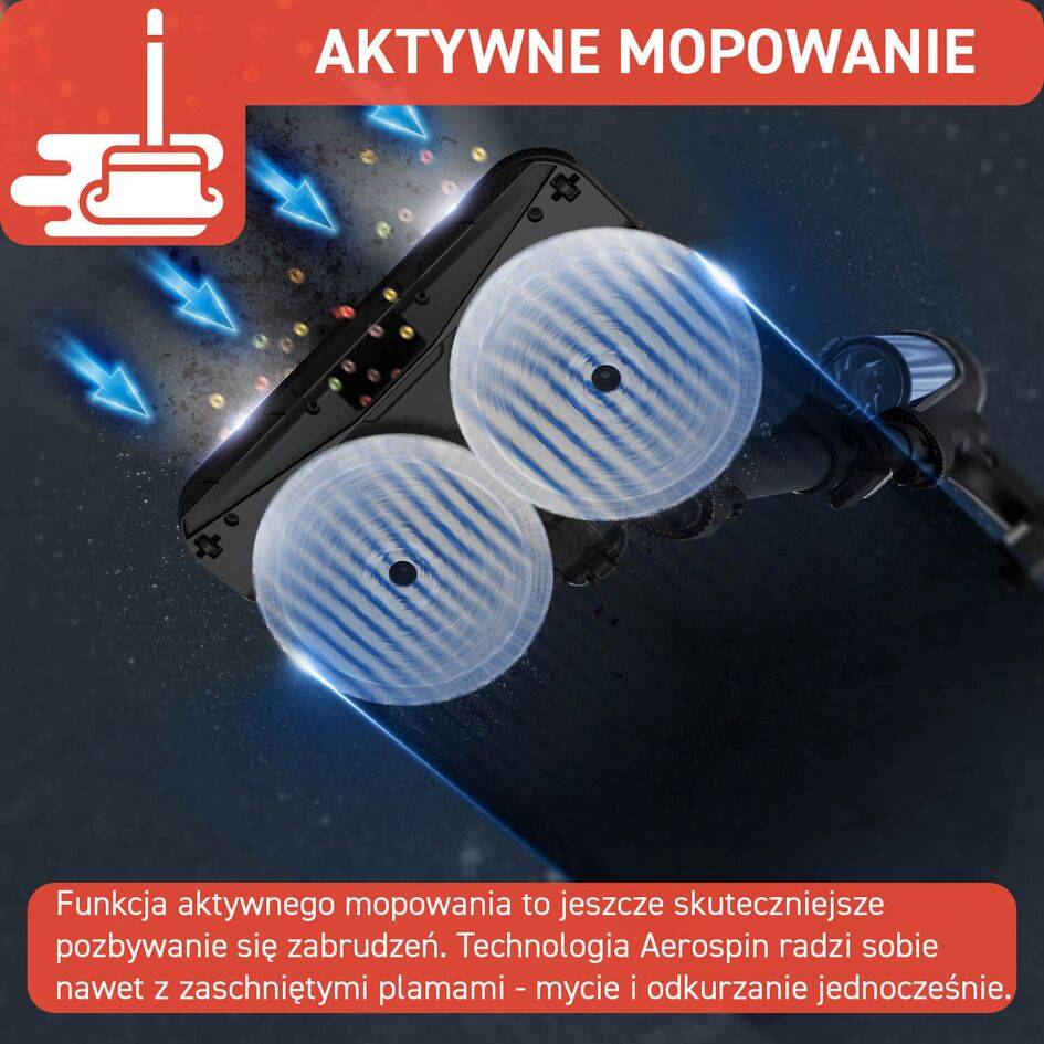 Odkurzacz bezprzewodowy, Tefal X-Force Flex 13.60, 150 AW, 60 min, aktywne mopowanie