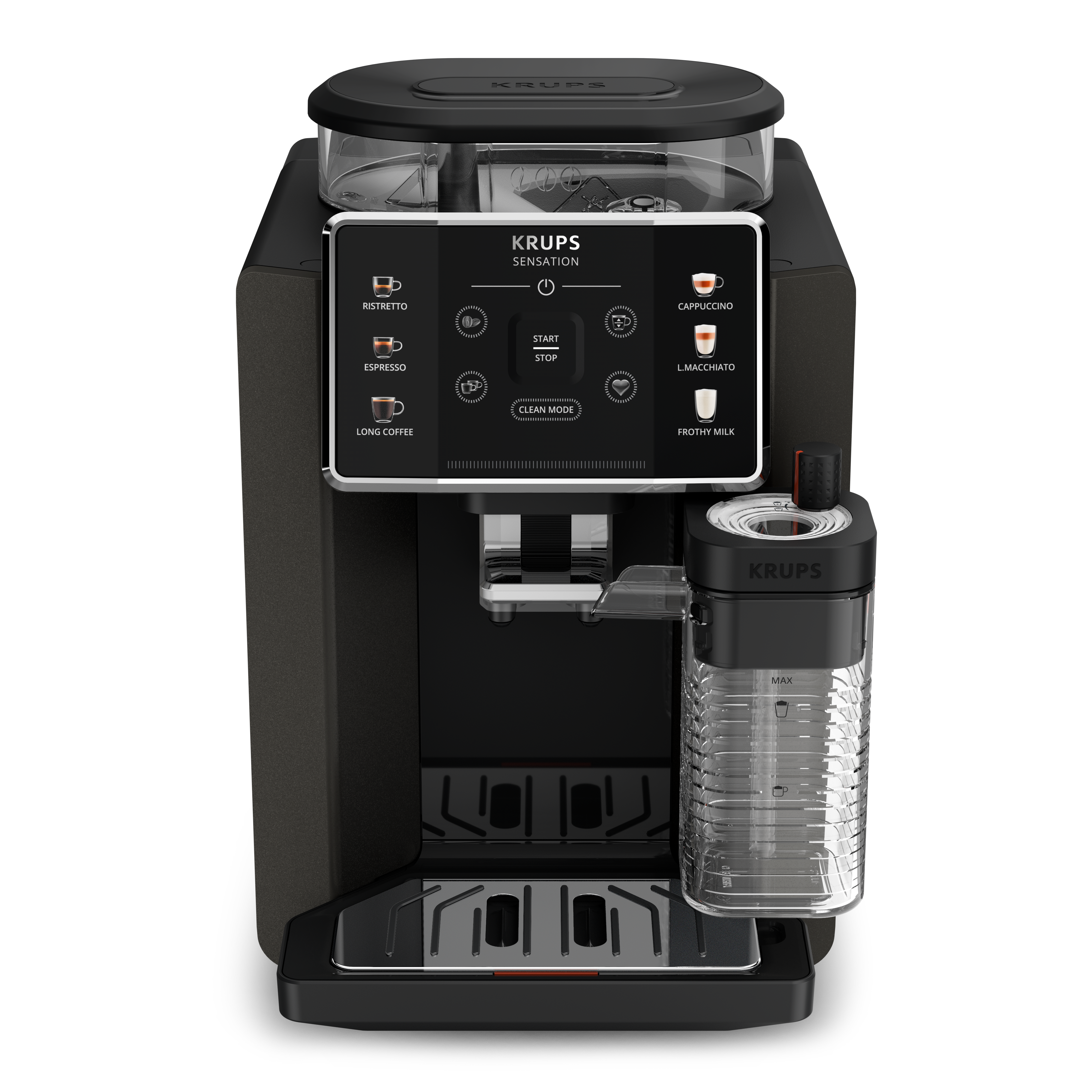 Ekspres ciśnieniowy do kawy KRUPS Sensation Milk EA9129 (ciemny brąz/czarny)