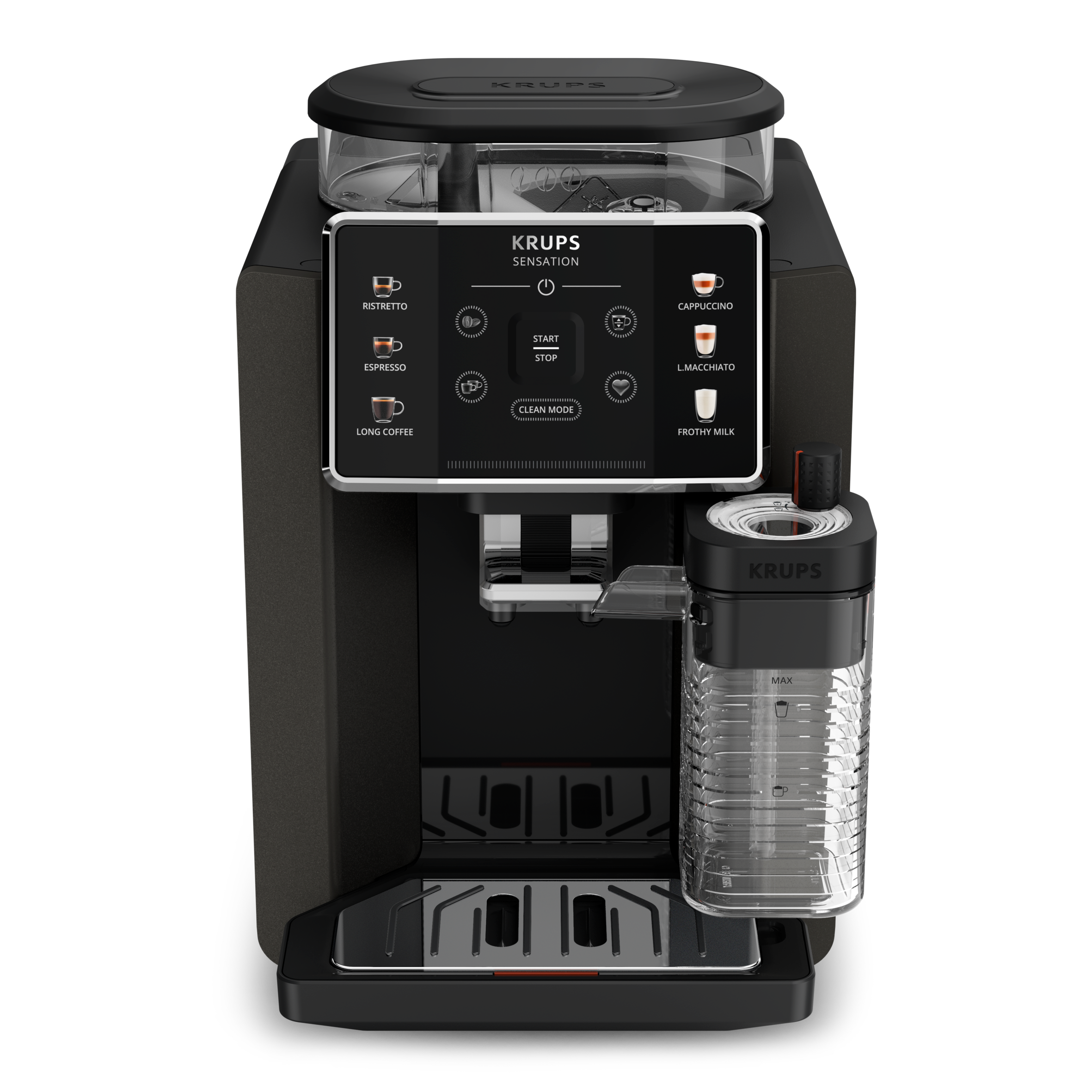 Ekspres ciśnieniowy do kawy KRUPS Sensation Milk EA9129 (ciemny brąz/czarny)