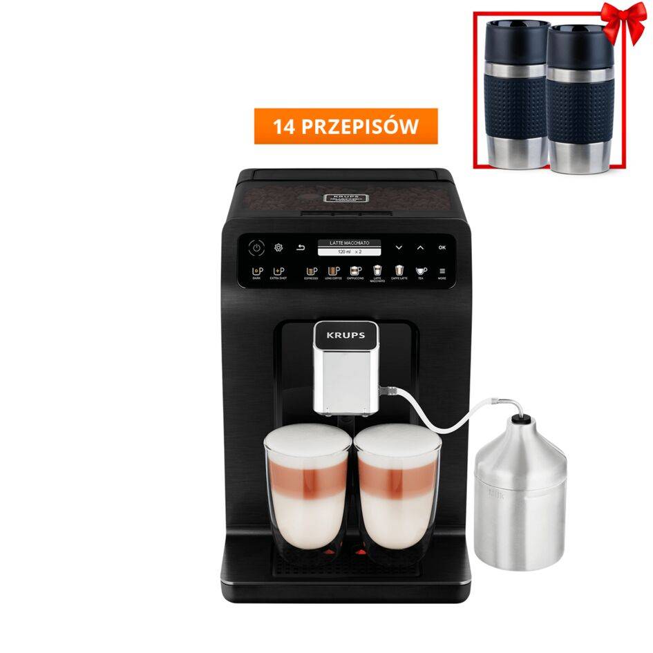 Ekspres do kawy automatyczny KRUPS EVIDENCE PLUS EA8948 (czarna stal)