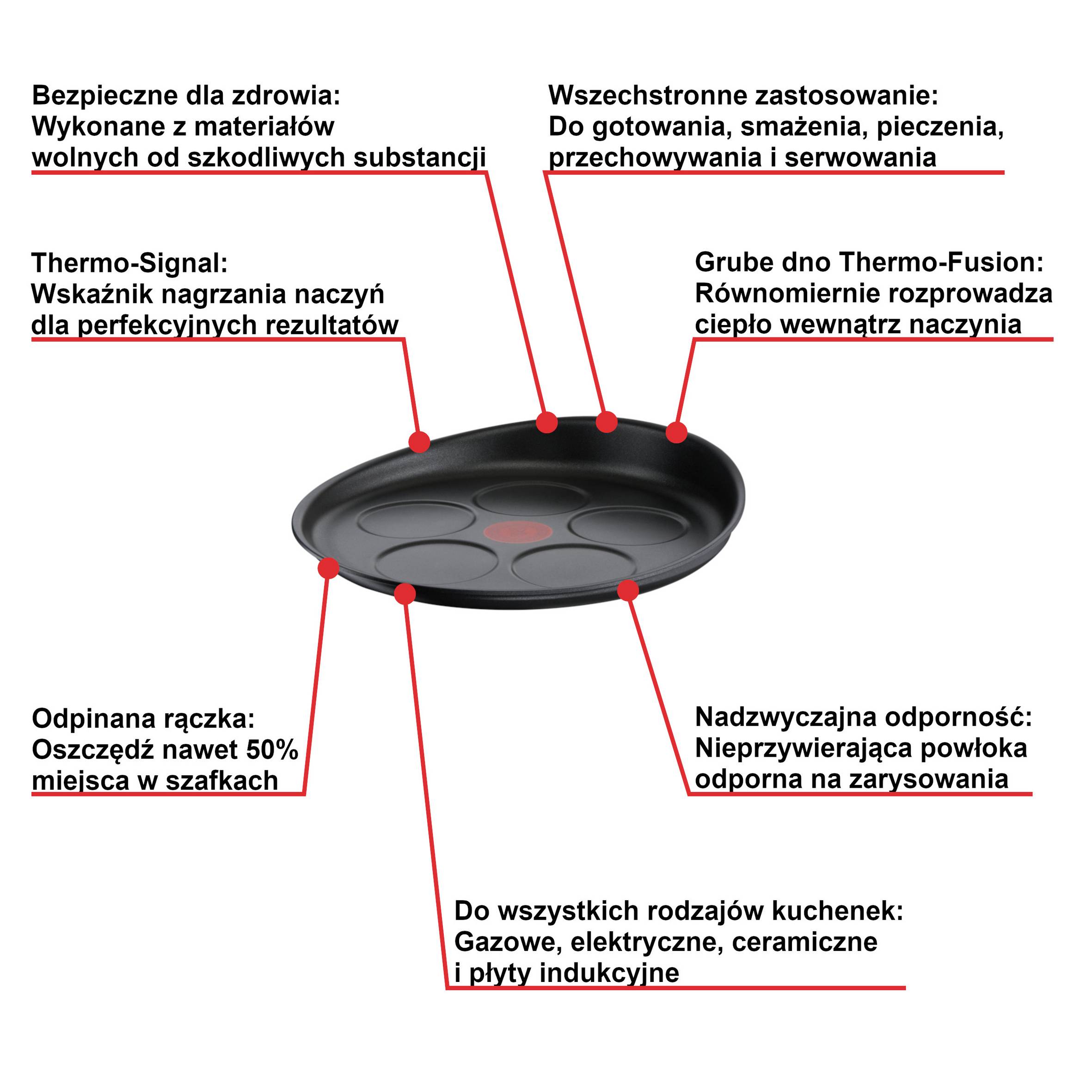 Patelnia do jajek sadzonych TEFAL INGENIO UNLIMITED 27 cm